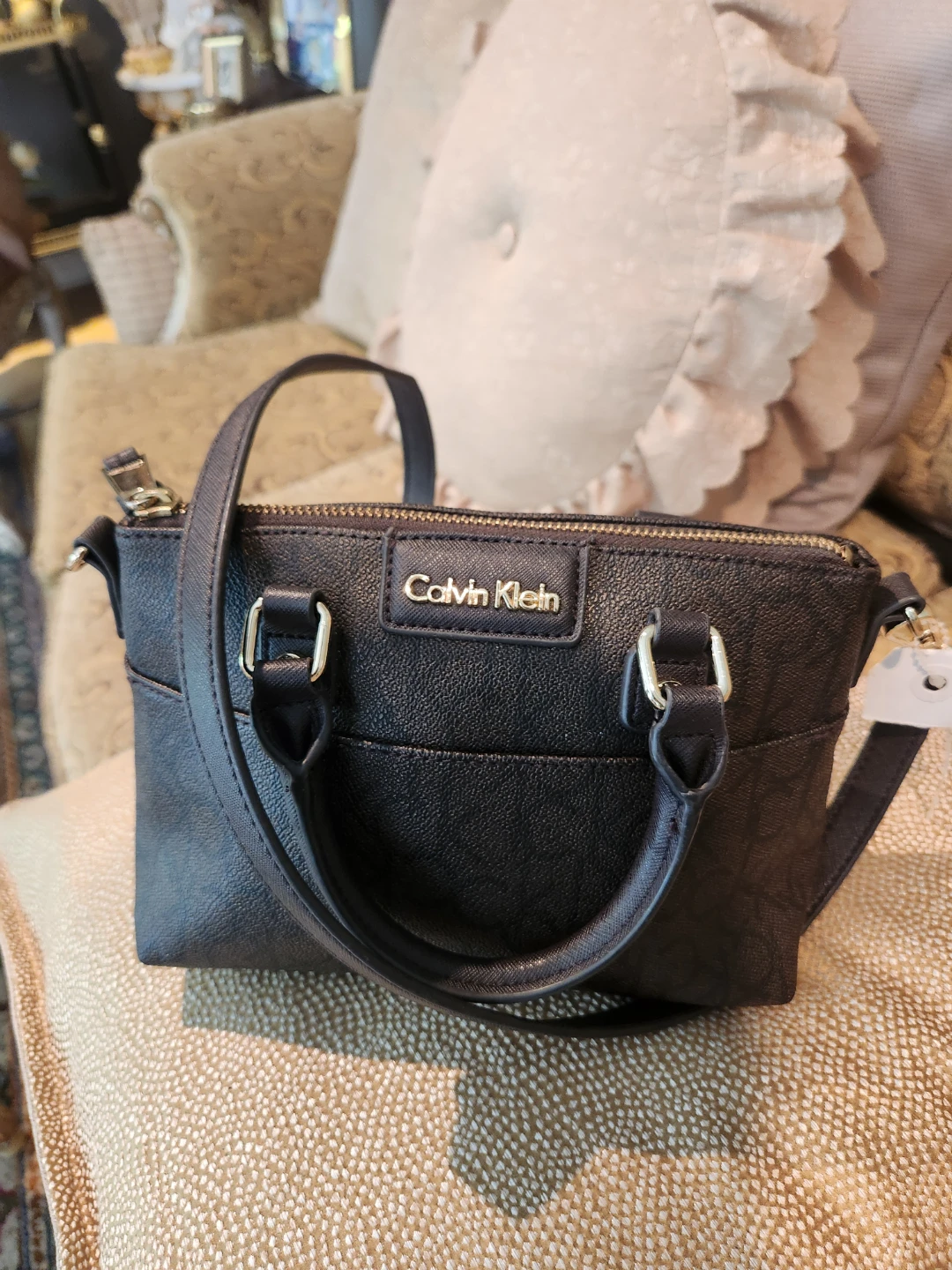 Calvin Klein Black Satchel Purse