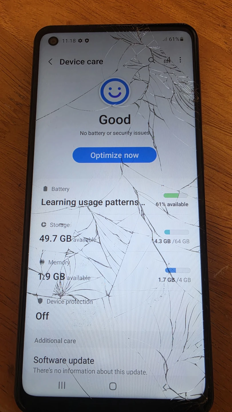 Samsung Galaxy A21s Smartphone (Cracked Screen) - photo 5