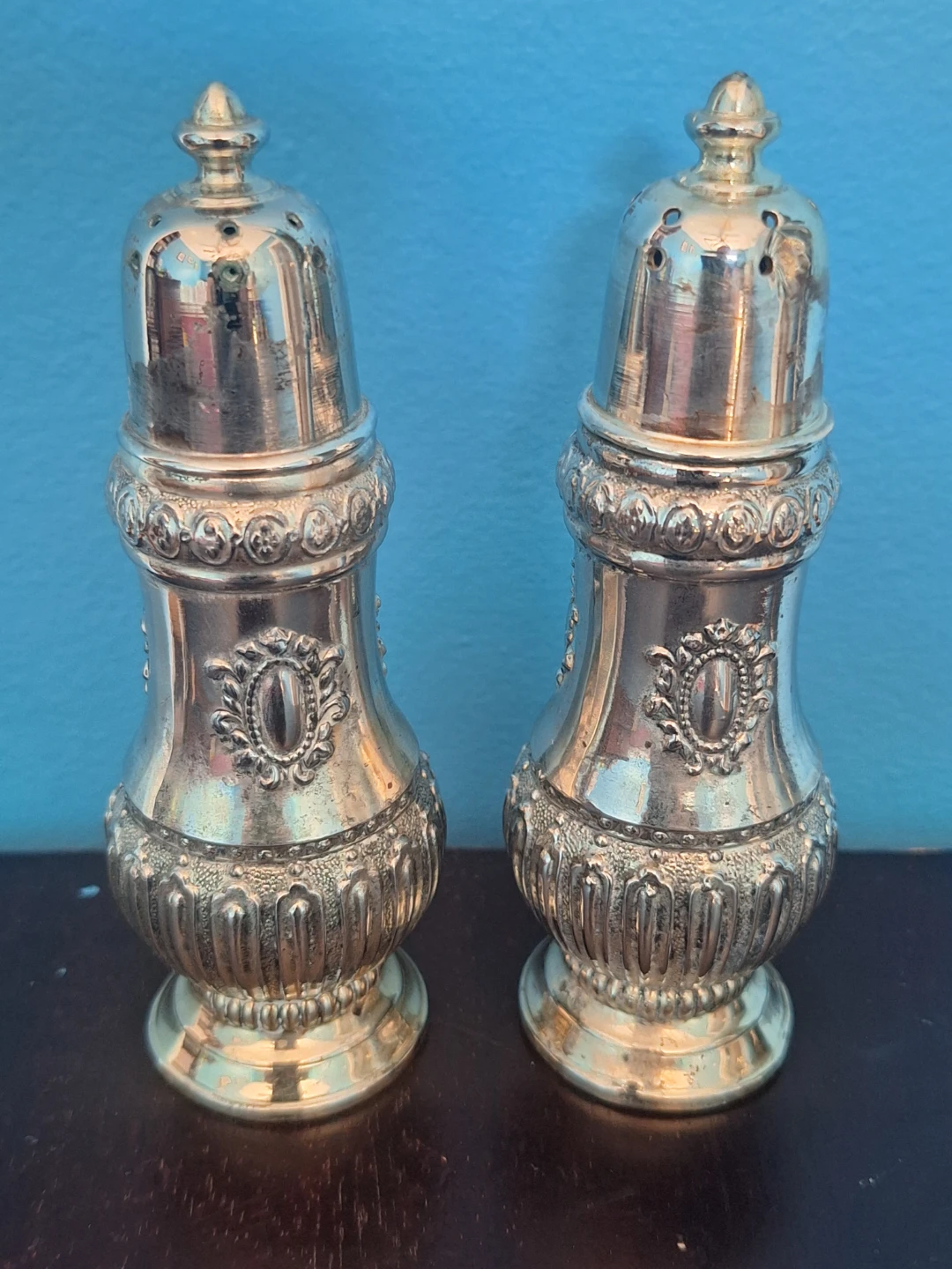Vintage Silverplated Salt and Pepper Shakers - photo 2