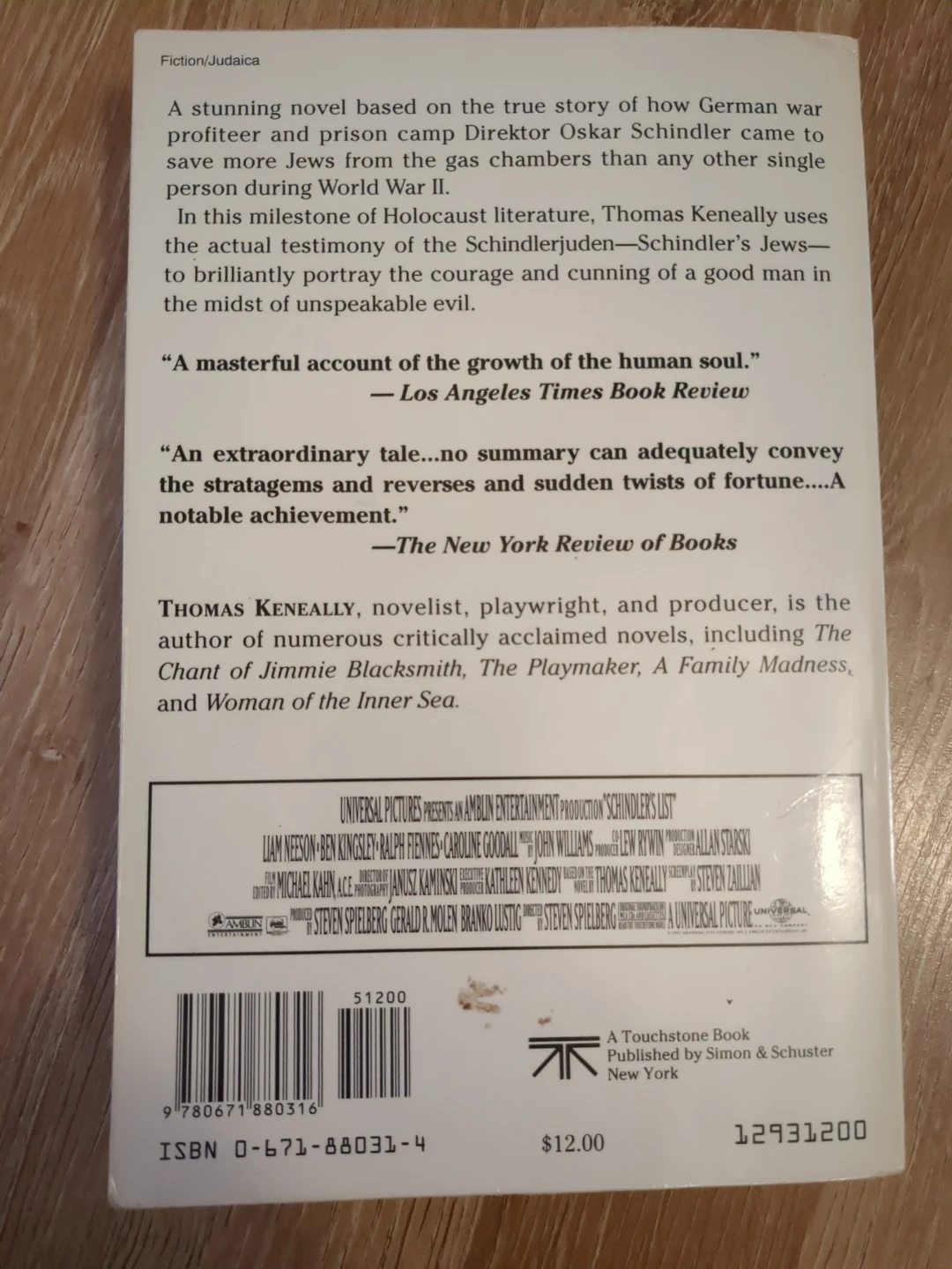 Schindler's List - Author: Thomas Keneally - photo 2