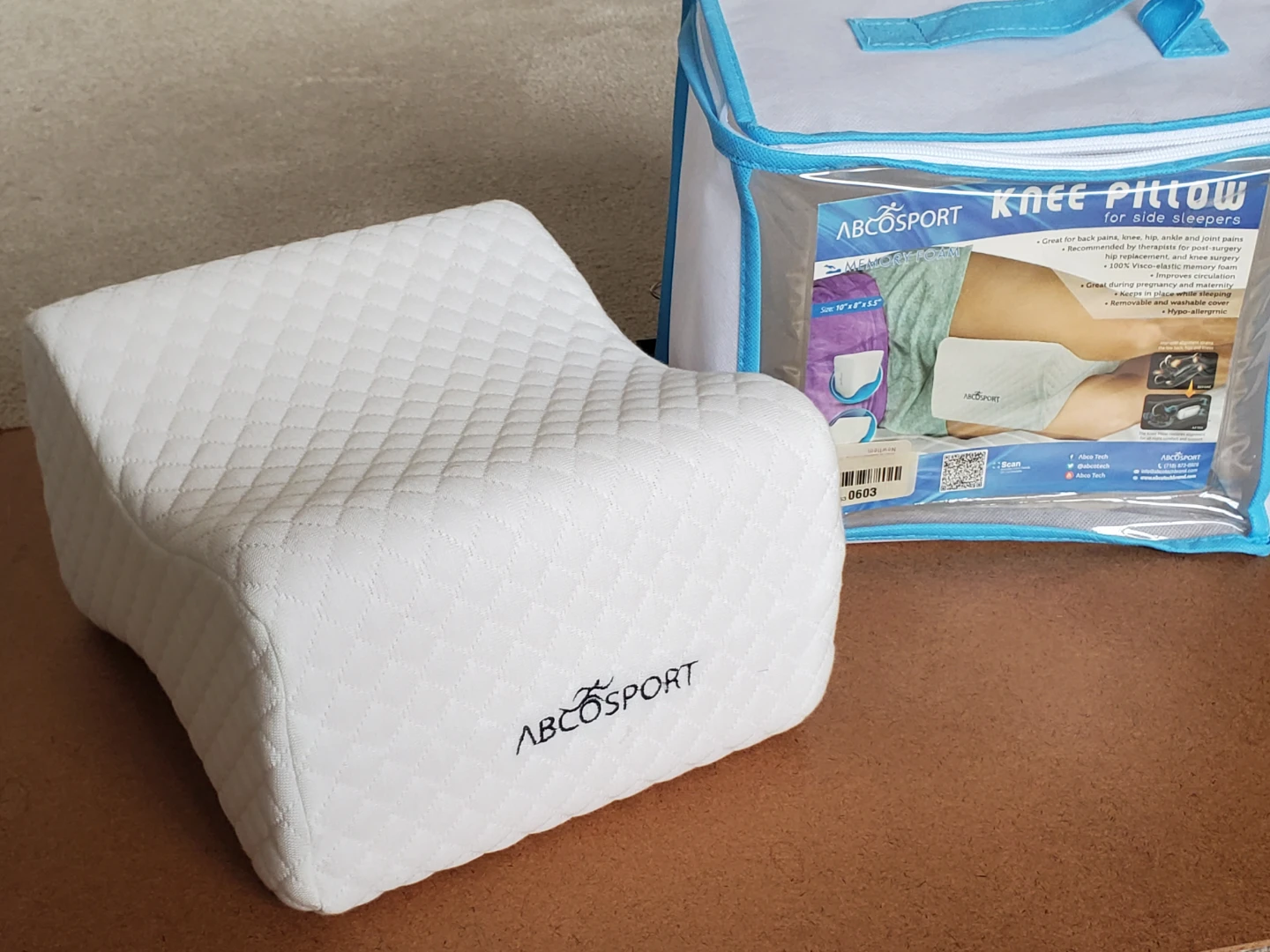 NEW AbcoTech Ergonomic Knee Pillow for Preganancy/Pain Relief - photo 4