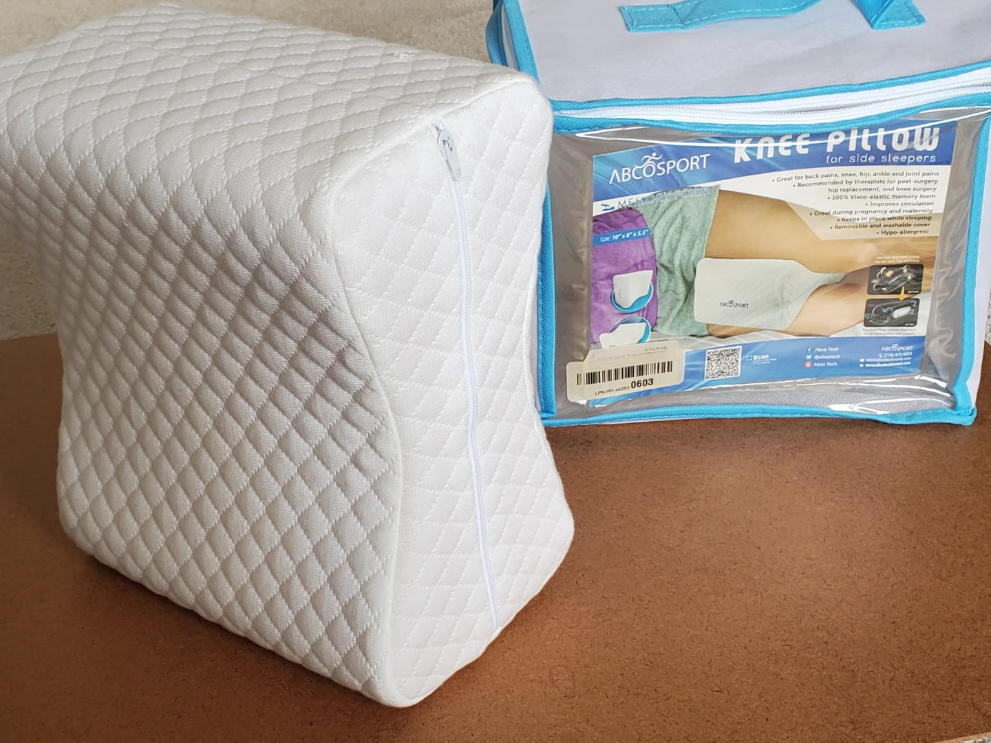 NEW AbcoTech Ergonomic Knee Pillow for Preganancy/Pain Relief - photo 5