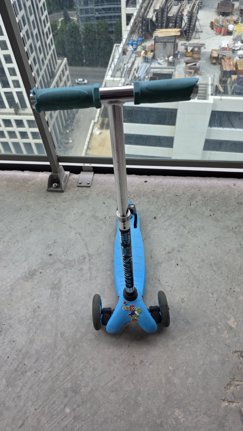 Blue 3-Wheel Scooter