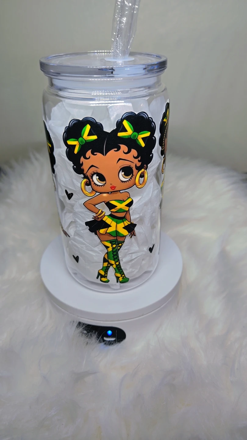 Betty Boop Jamaica Tumbler with Straw
