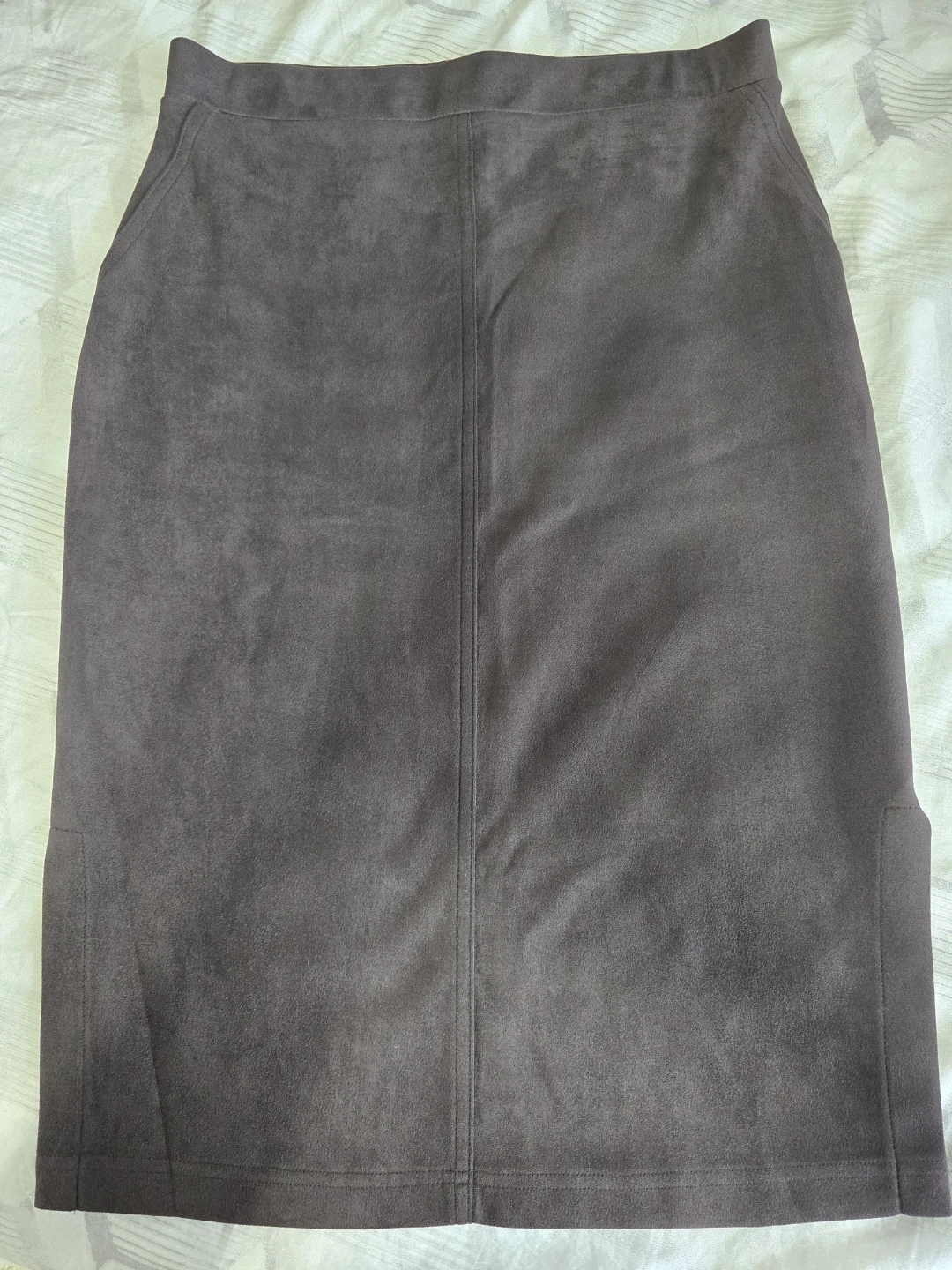 Meg & Margot Suede Pencil Skirt - Size M