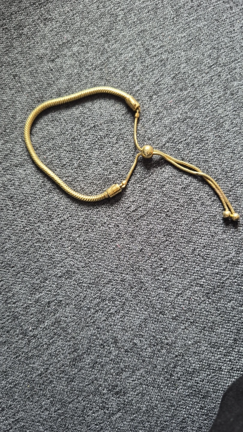 Pulsera PANDORA nueva, 100% auténtica, chapada en oro de 14 - photo 2
