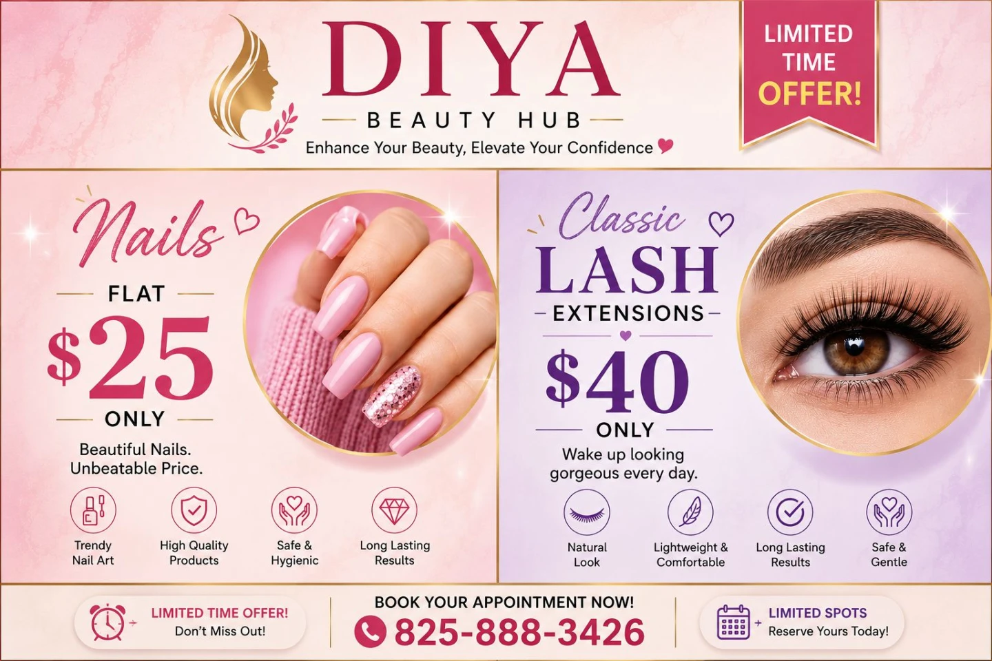DIYA Beauty Hub Lash Extensions and Nail Art