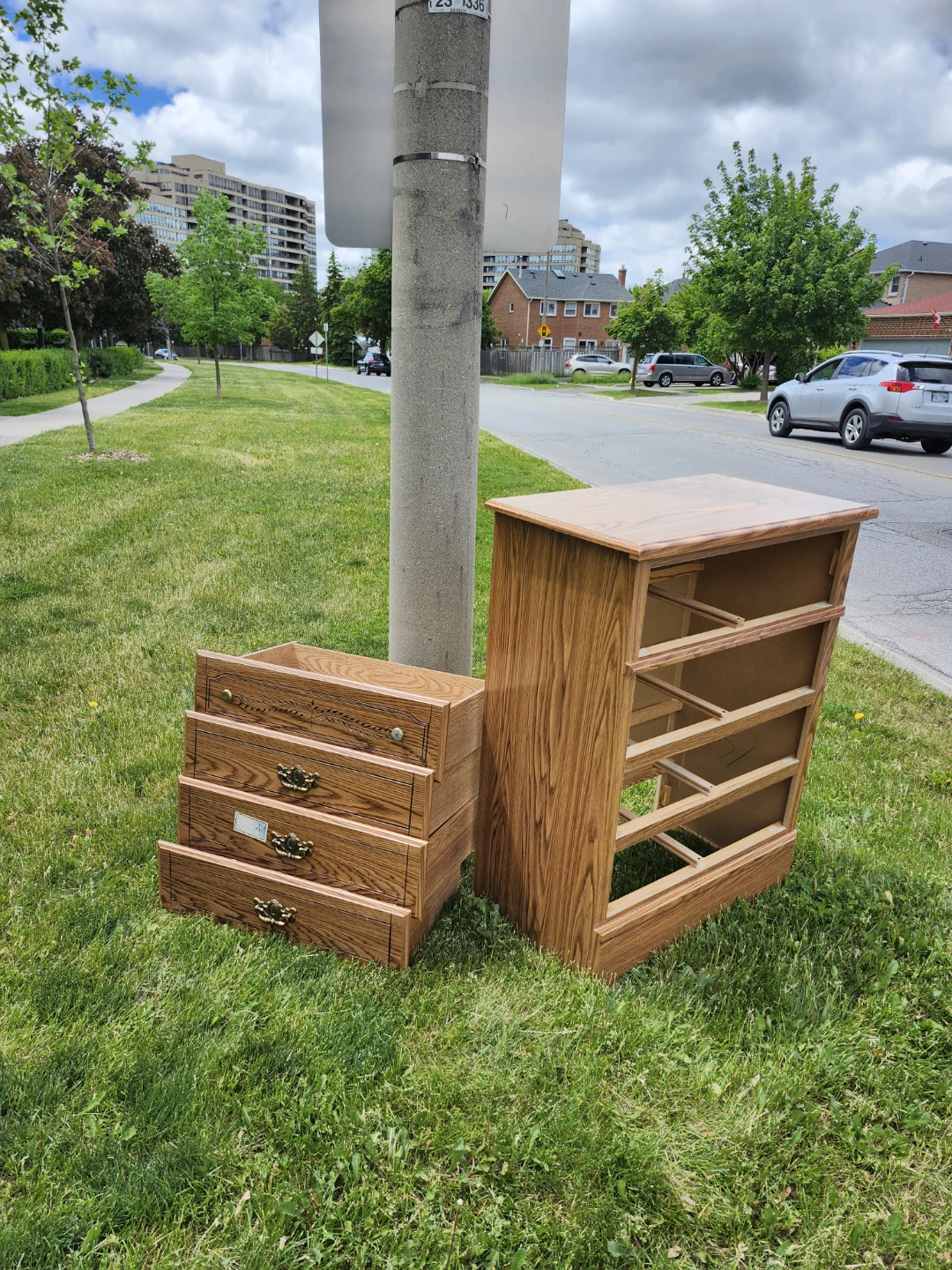 Solid wood dresser