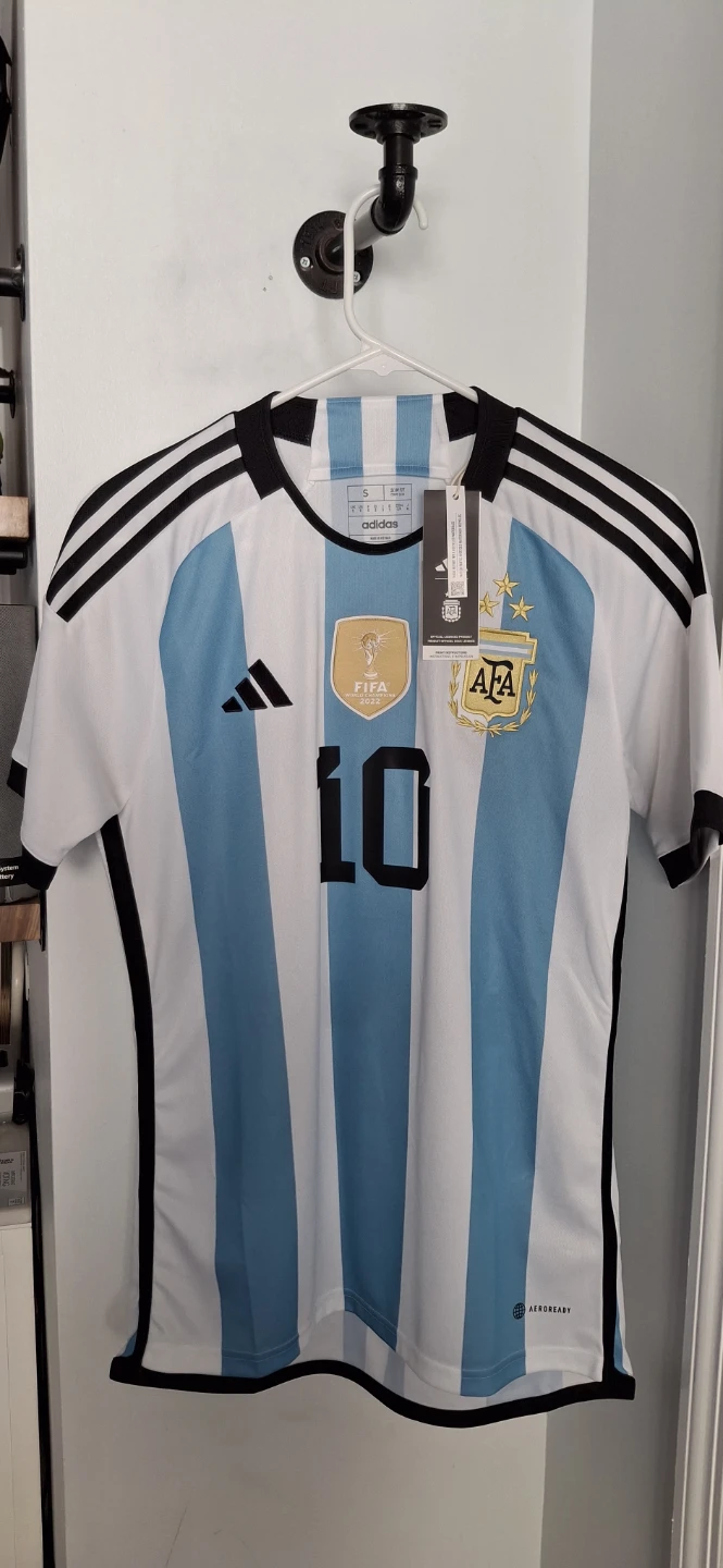 ⚽️ Argentina Home Jersey 3🌟 WC badge 2022 Size S