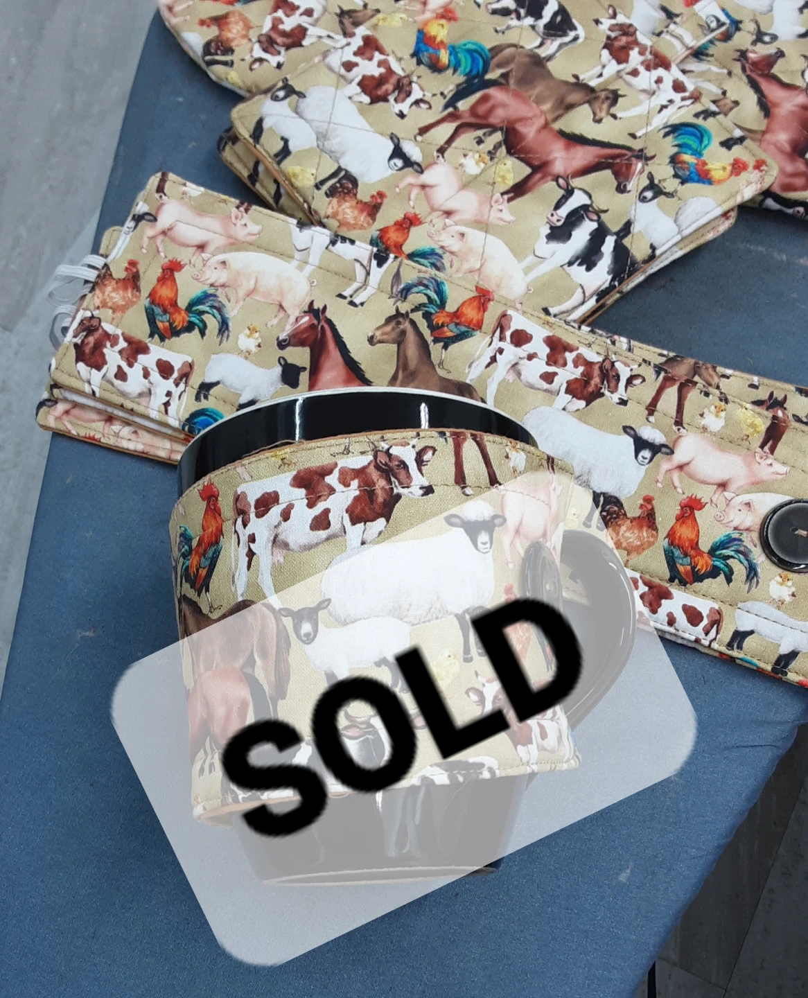 Farm Animal Print Oven Mitt & Pot Holder Set - photo 5