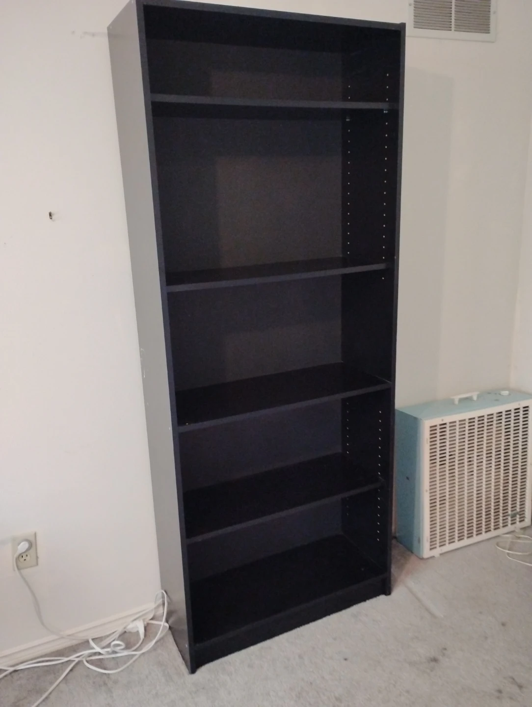 FREE Dark Brown 5-Shelf Bookcase