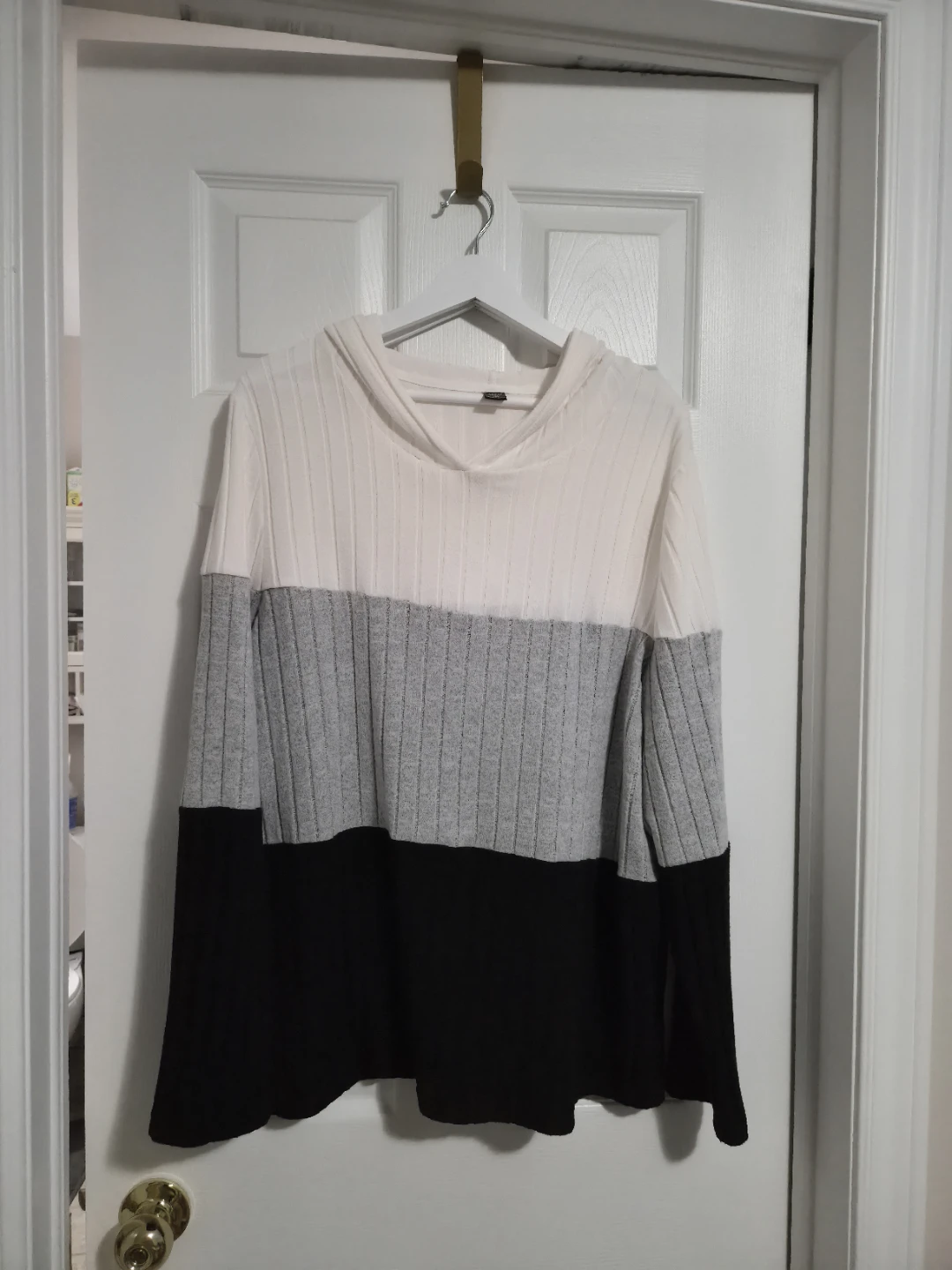 SHEIN CURVE Colour Block Hoodie - photo 4