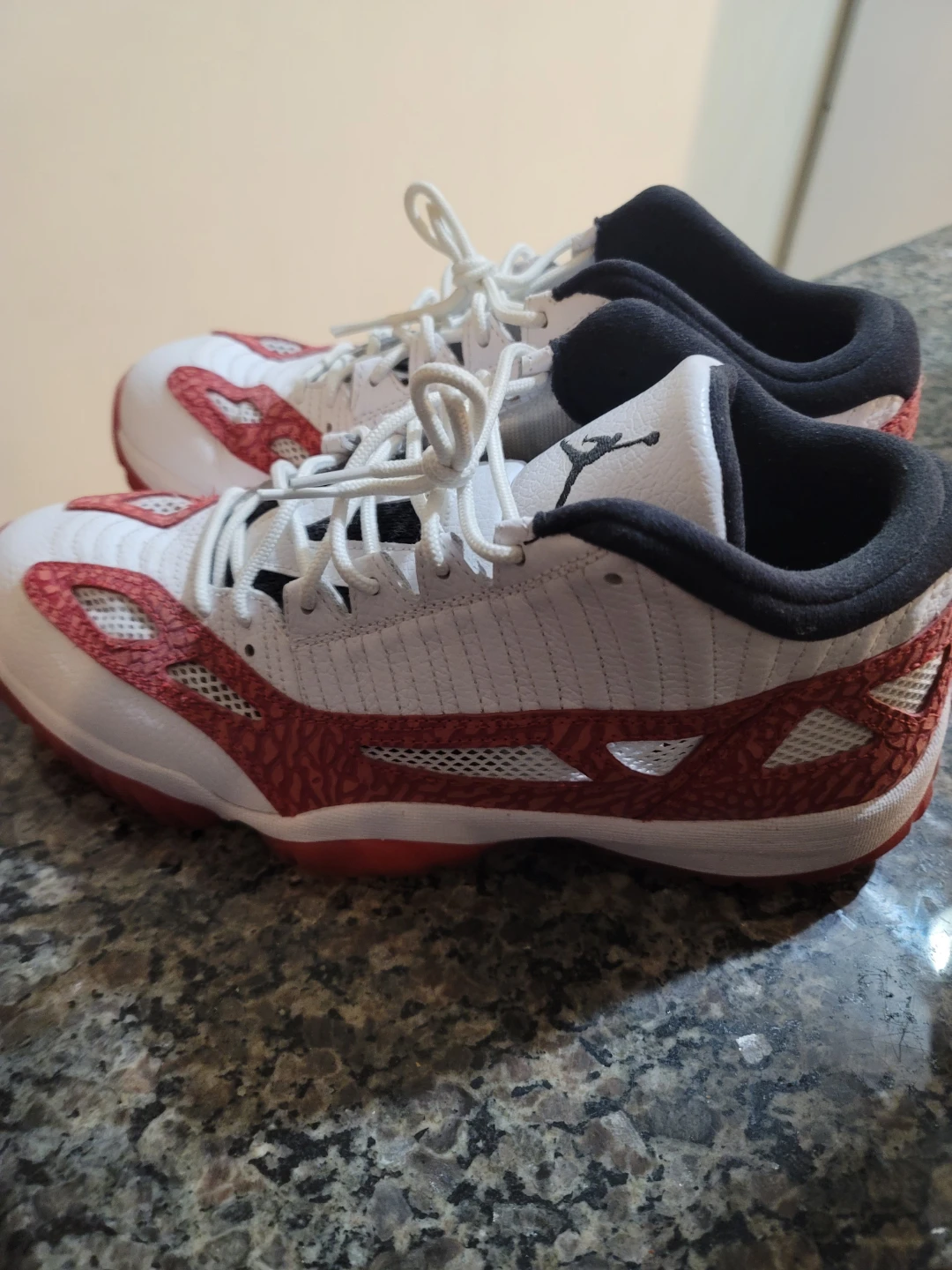 Air Jordan 11 Low IE White Gym Red Shoes - photo 4