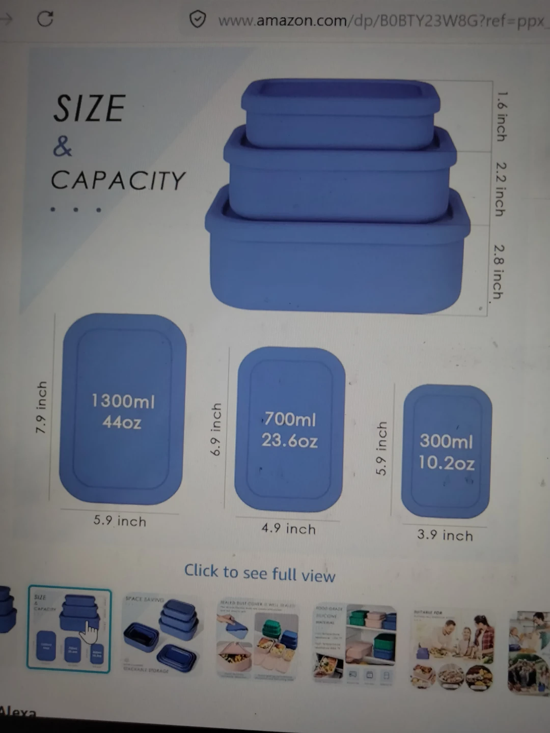 Silicone food storage containers - photo 2