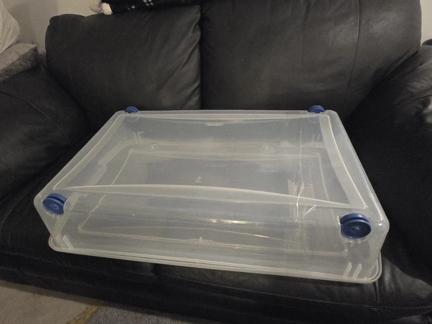 Sterilite Storage Bin with Blue Latch - photo 3