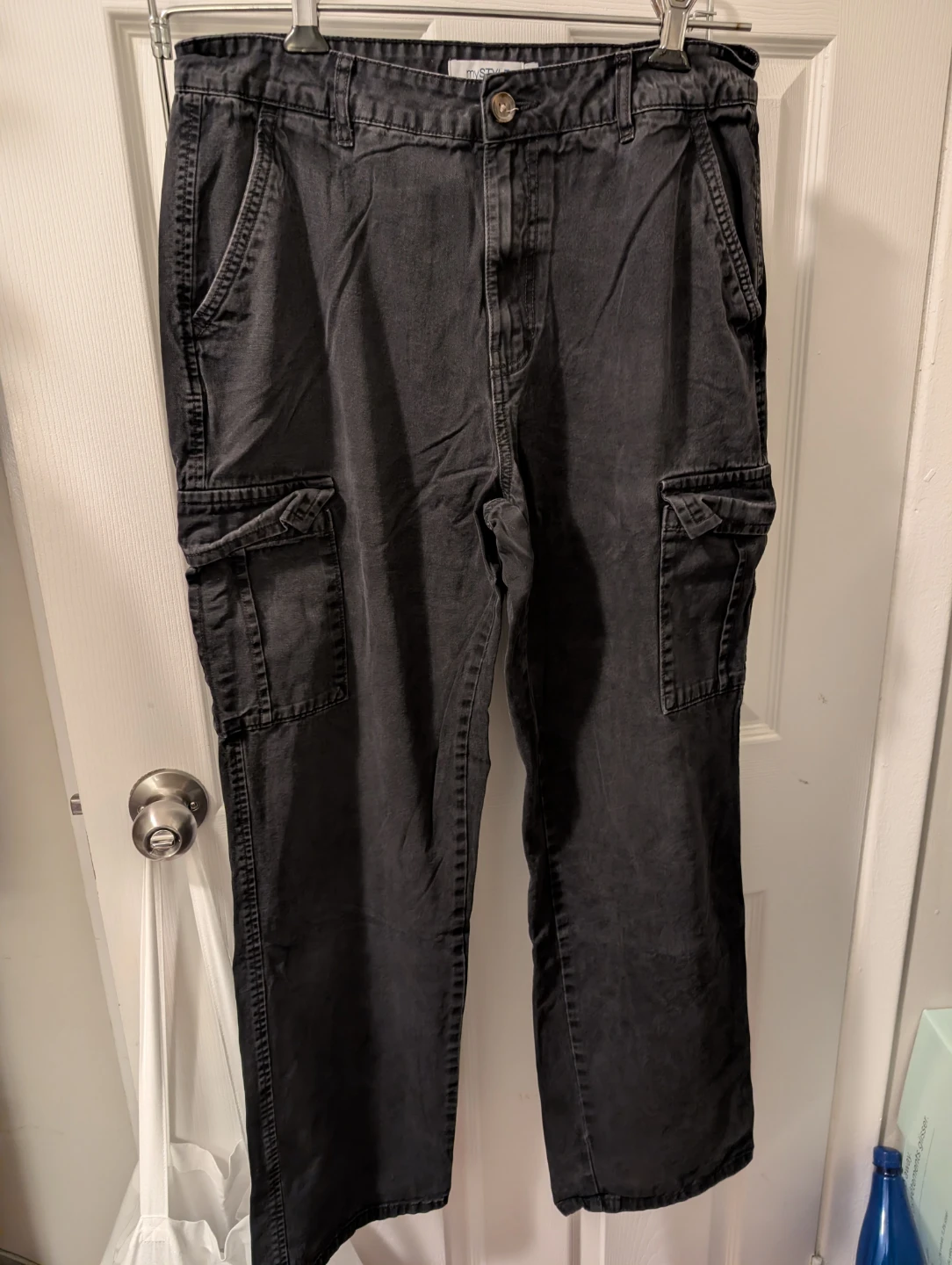 mySTYLE Black Cargo Pants Size 12