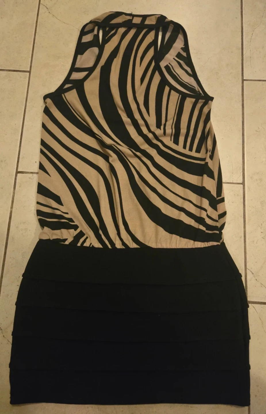 ⚽ Katie Brand Zebra Print Dress - Black/Tan - photo 2