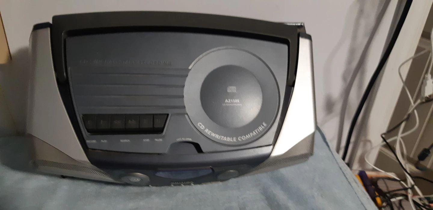 Philips Boombox CD Player Cassette Recorder Radio - photo 2