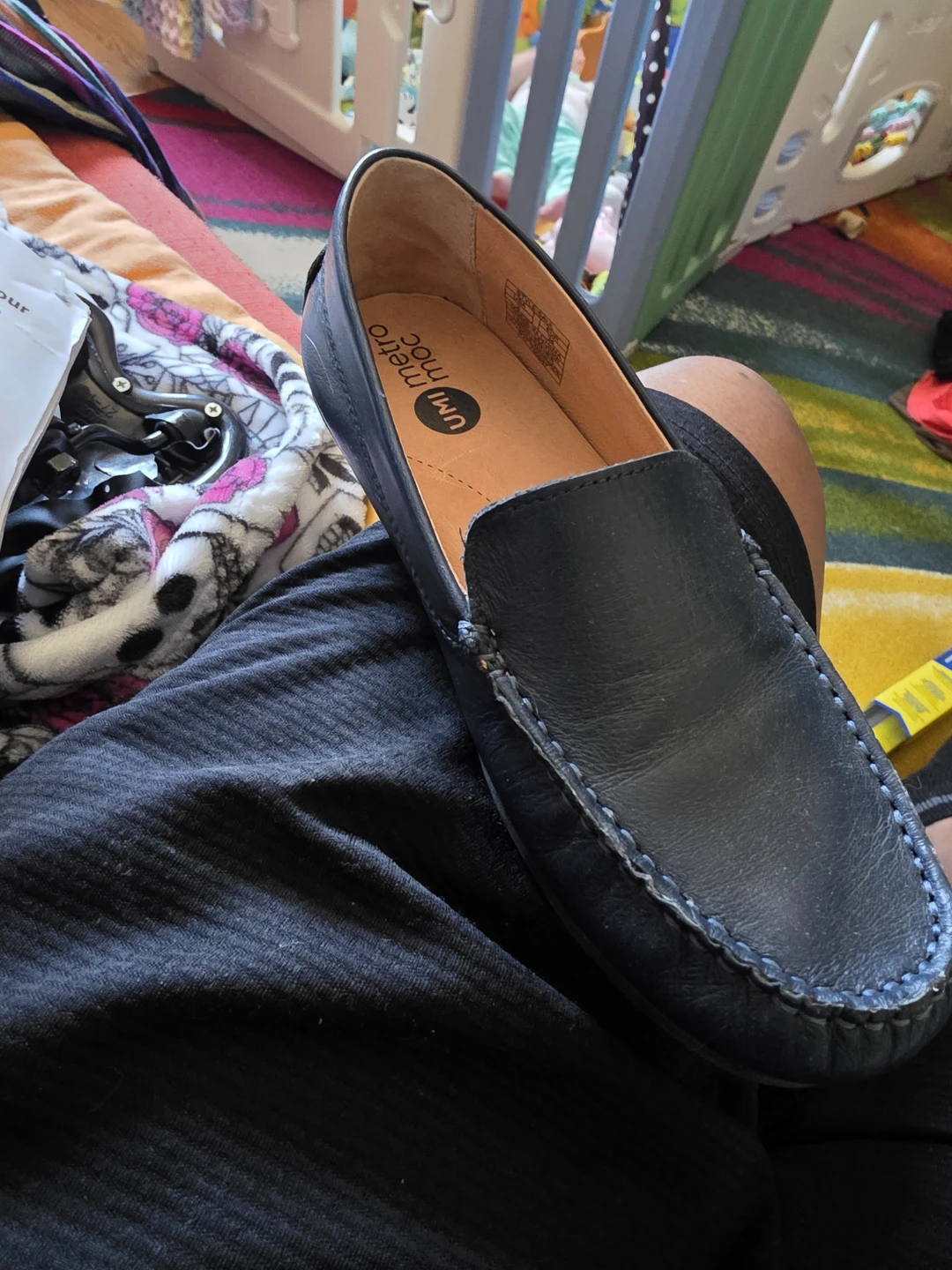 UMI Metro Moc Black Loafers - photo 2