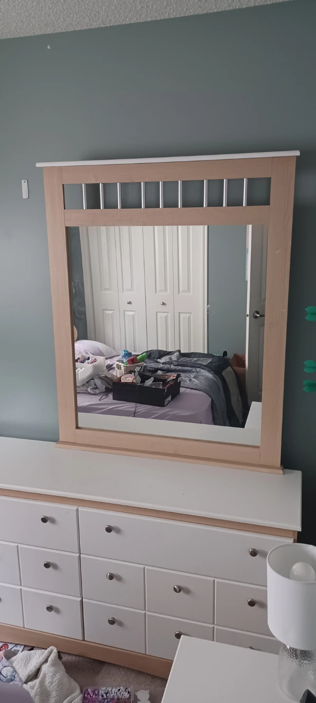 Wooden Framed Dresser with Mirror - photo 3