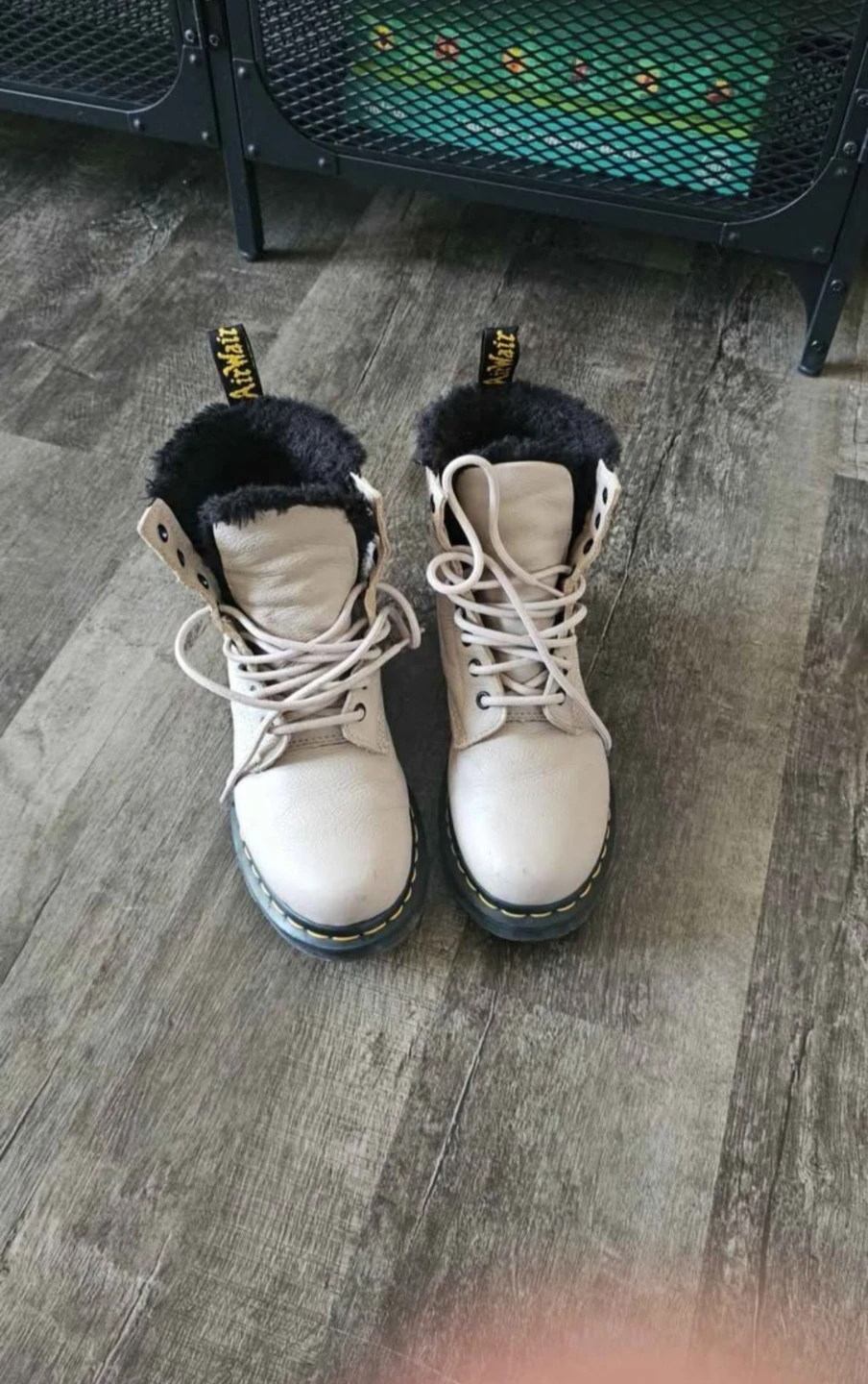 Dr. Martens 1460 boots with faux-fur