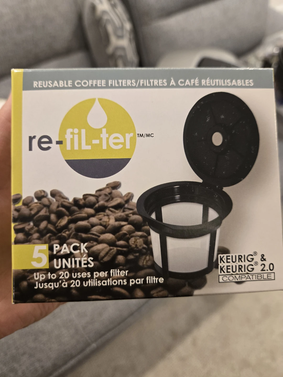 Re-fil-ter Reusable Coffee Filters (5 Pack)