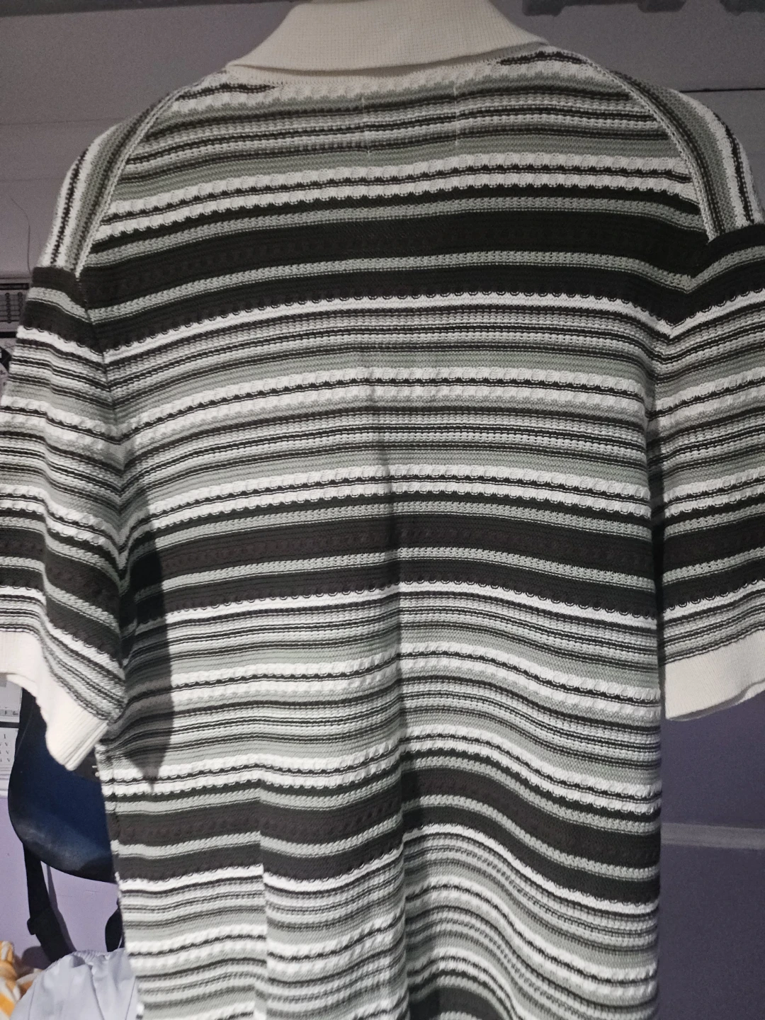 NN. 07 Noland Polo Cardigan - Green Stripe - photo 4