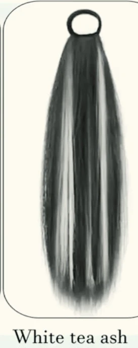 Ponytail Hair Extension - White Tea Ash 18 Inches