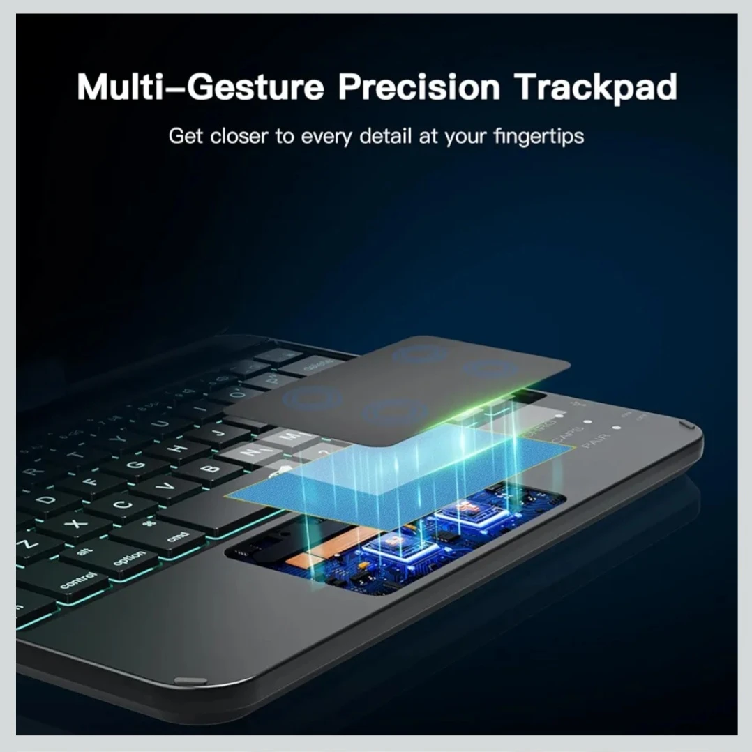 iPad mini 6 iPad mini 7 Case wireless Keyboard touch trackpad - photo 2