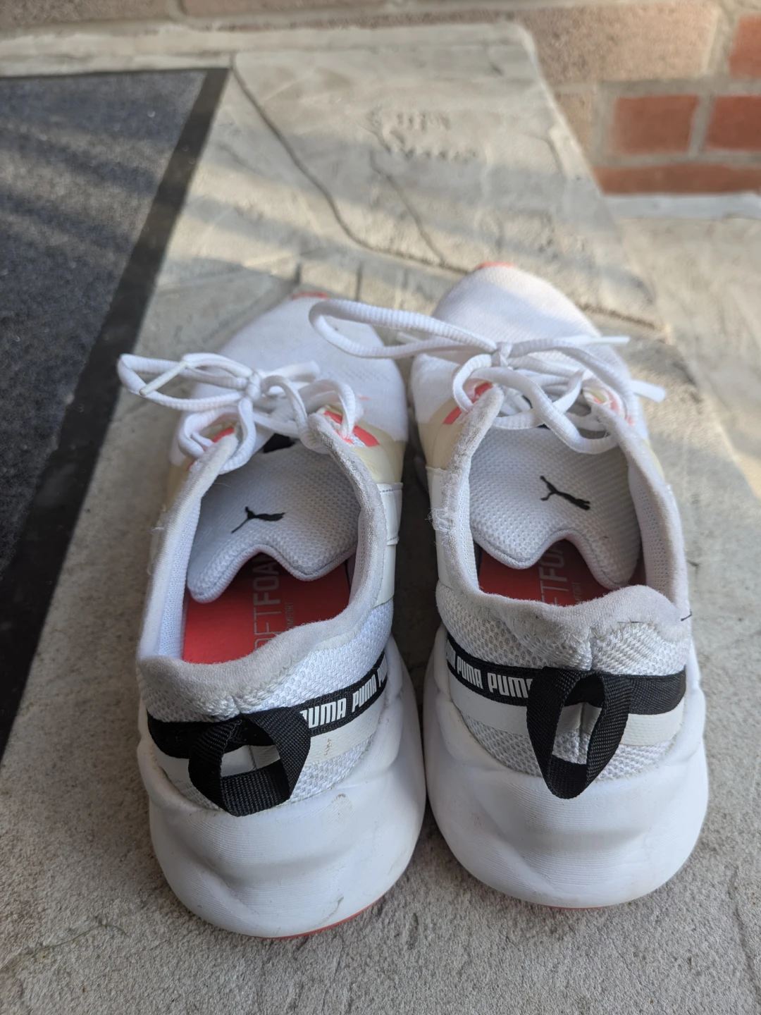 White Puma Running Shoes - photo 4