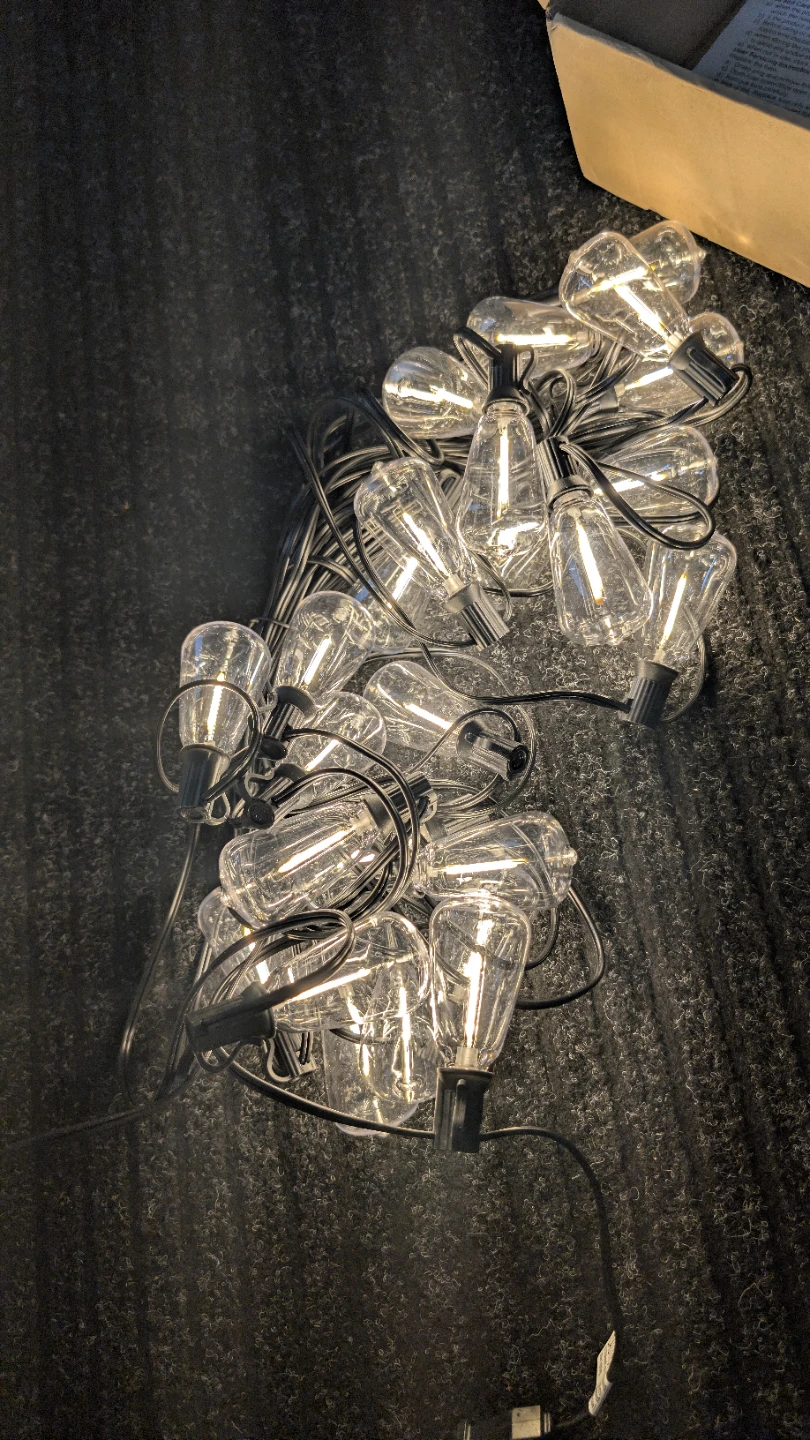 50 LED String Lights with Edison Bulbs