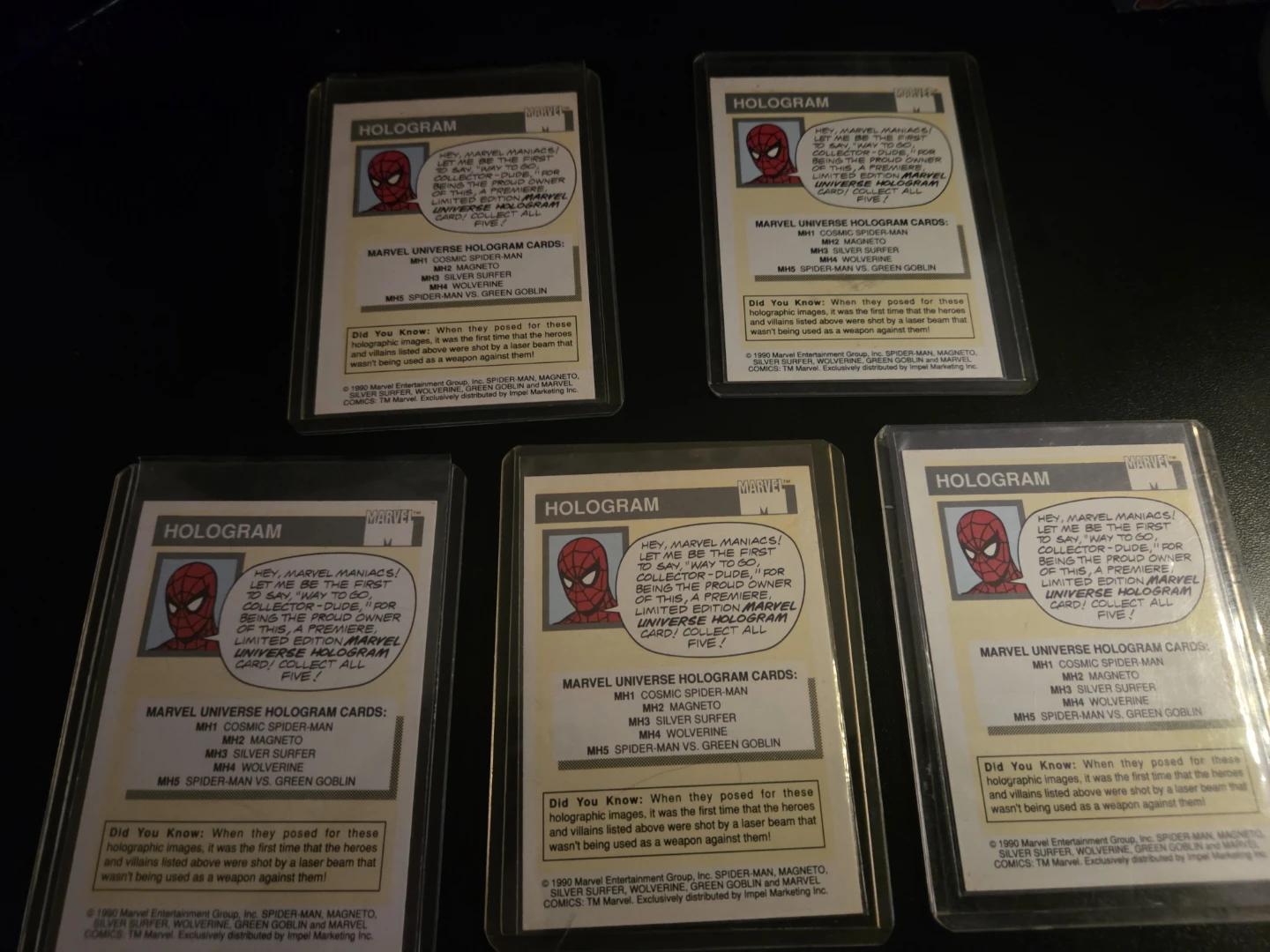Marvel Hologram Cards - Spider-Man, Wolverine, Magneto & More - photo 2