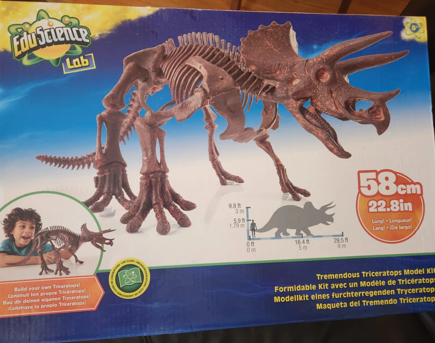 Edu Science Lab Tremendous Triceratops Model Kit