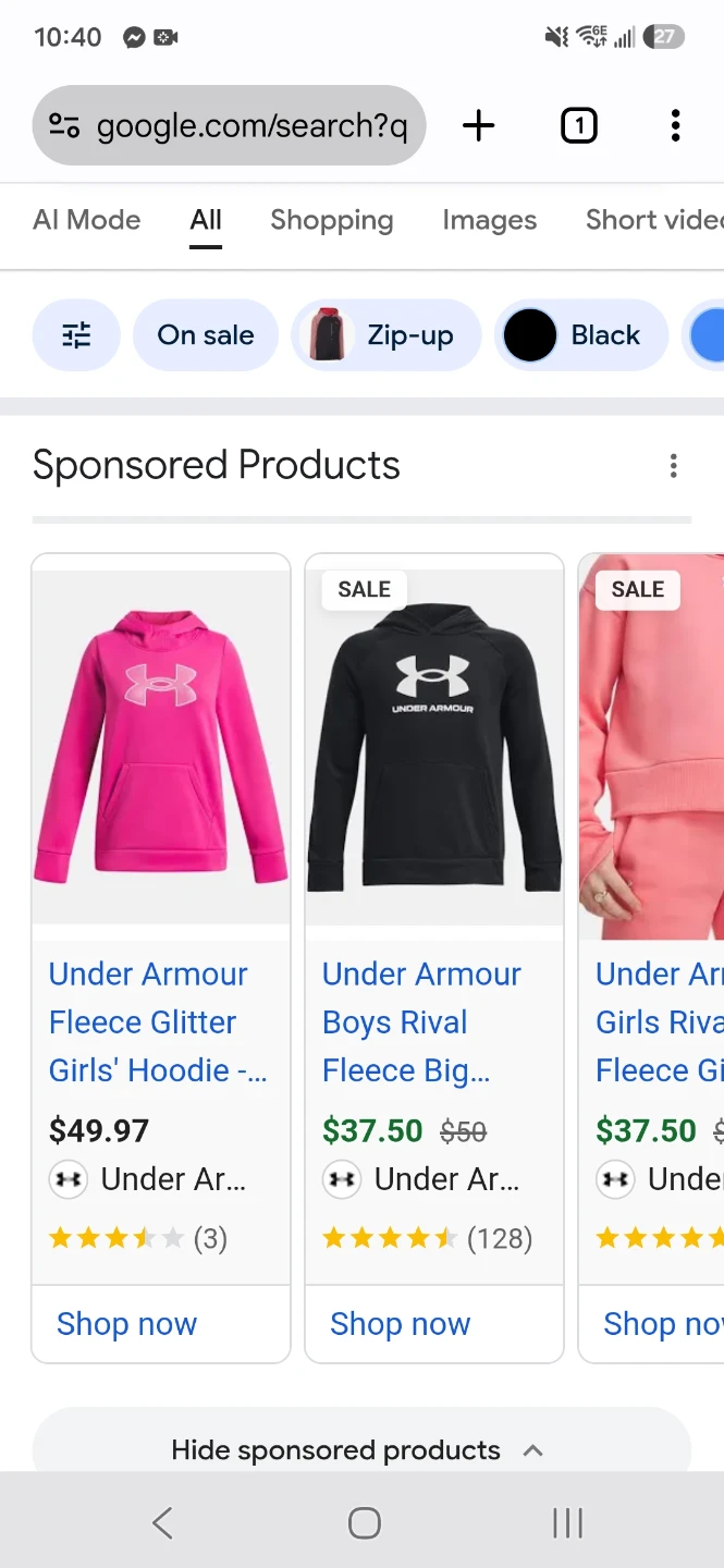 Under Armour ColdGear Hoodie - Youth XS - photo 3