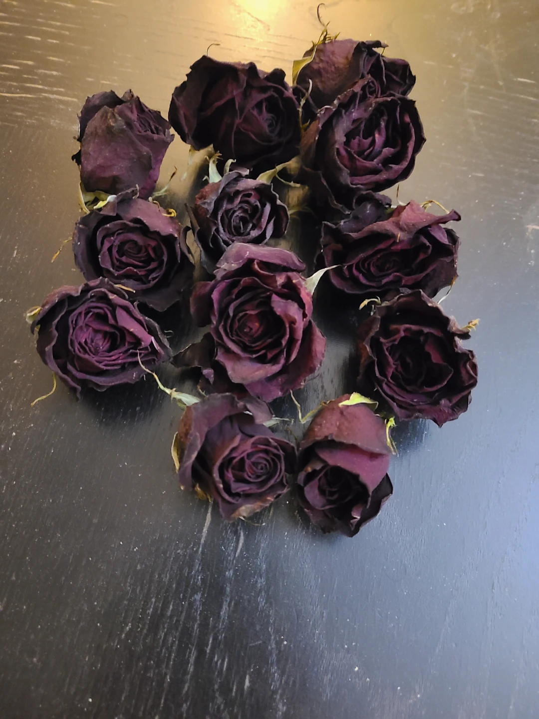 Dried Dark Red Roses - photo 2