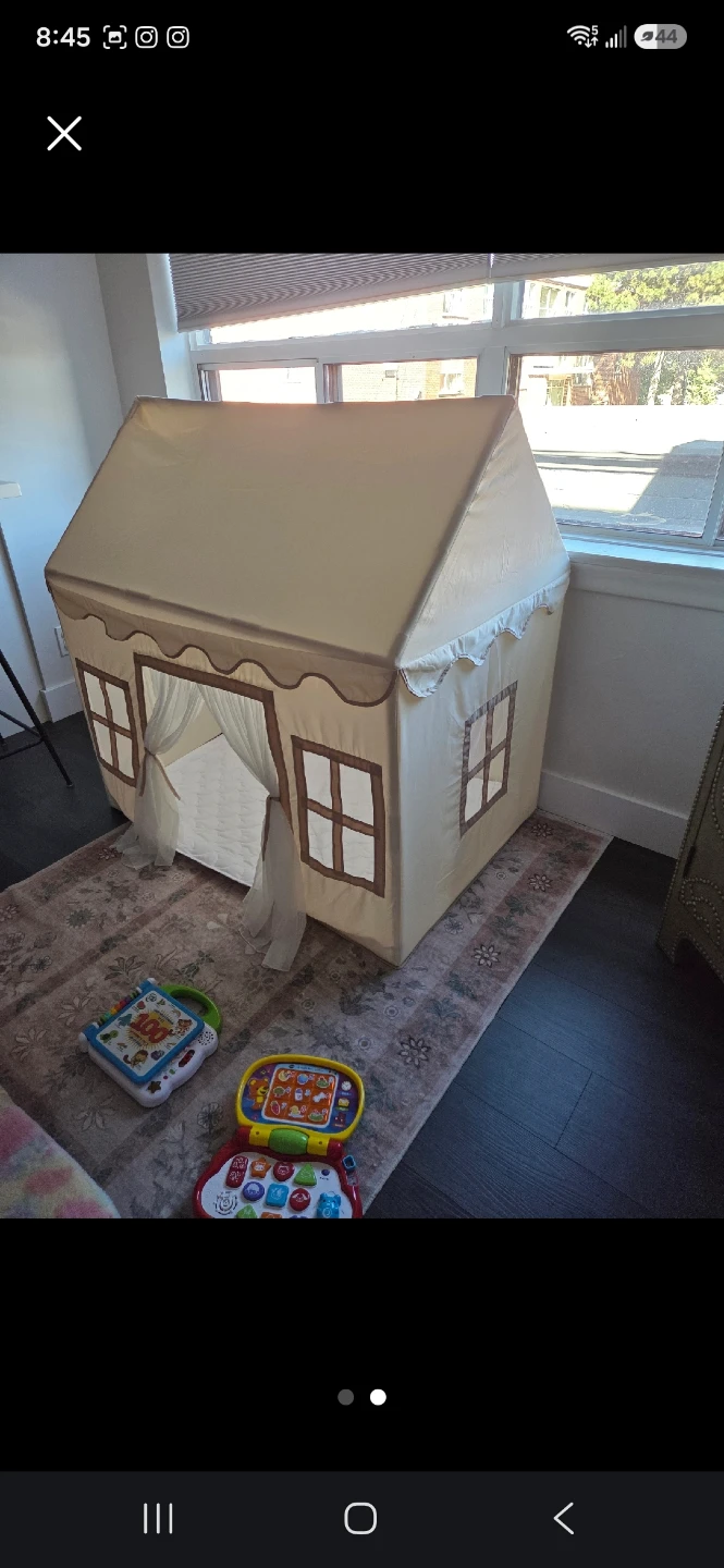 Kids Play Tent House Beige - photo 2