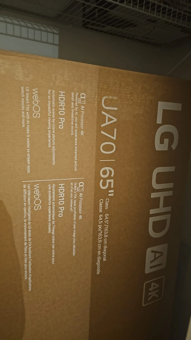 LG UHD AI 4K 65" Smart TV