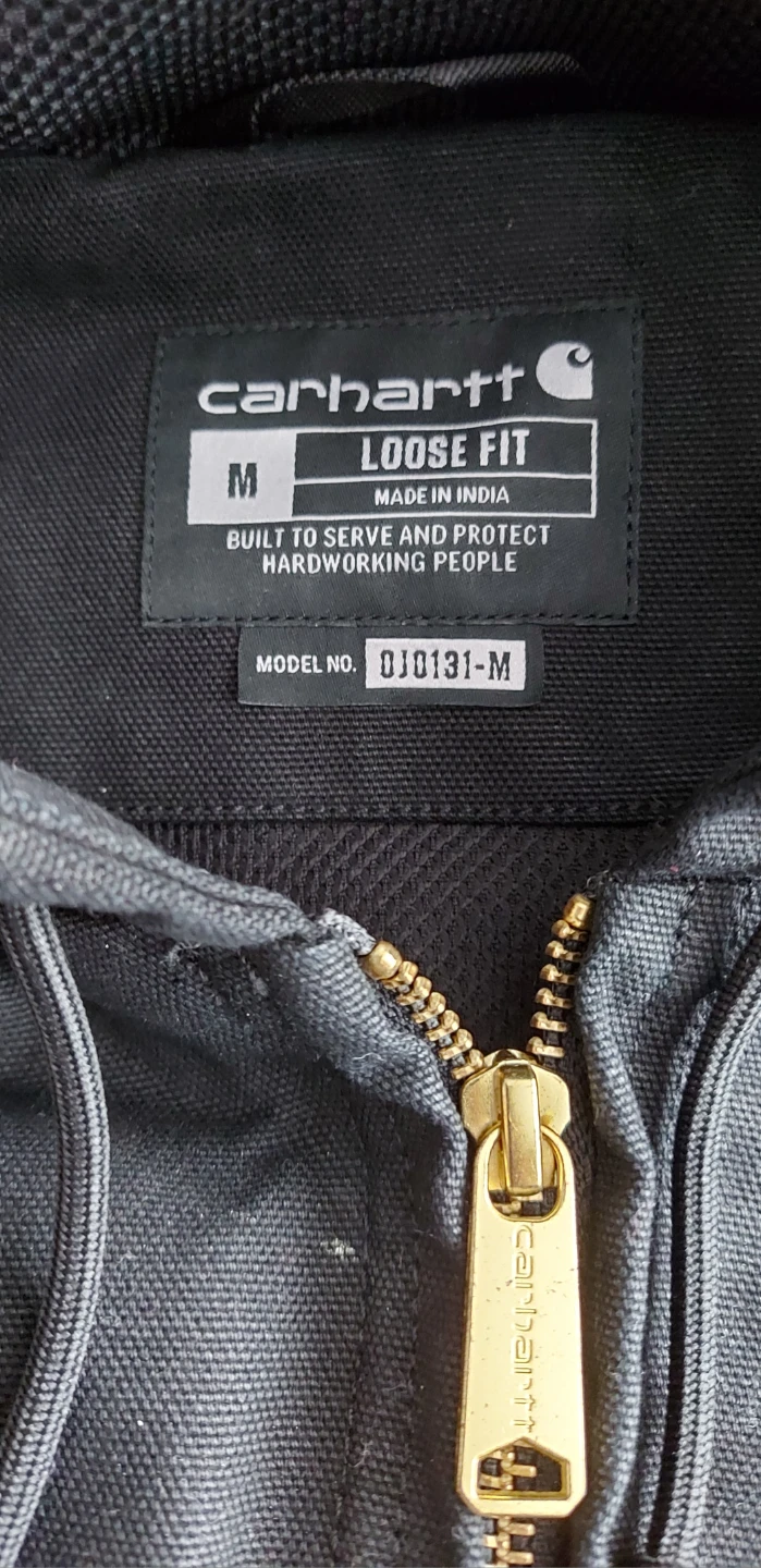 NWOT 🆕 Carhartt Loose Fit Black Full Zip Hooded Jacket - photo 3