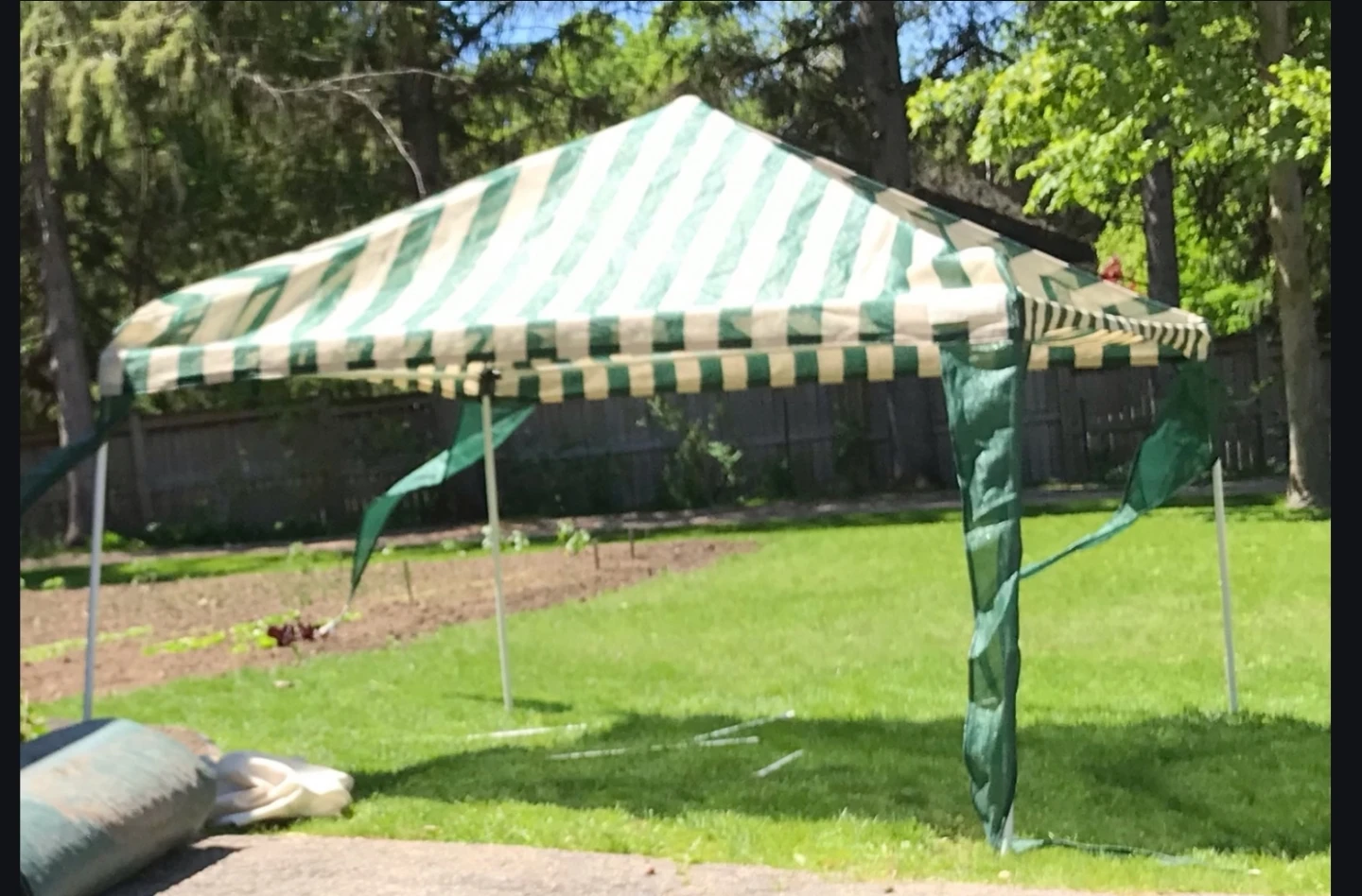 Striped Canopy Tent