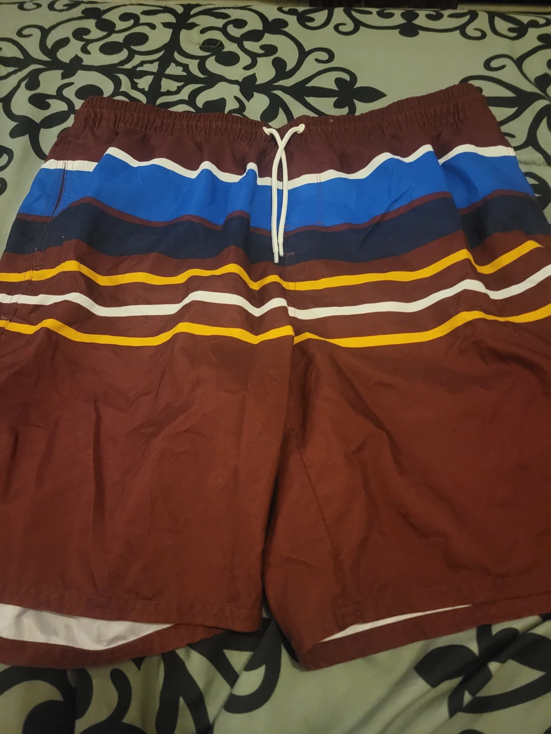 Old Navy Striped Swim Trunks Men's Size L