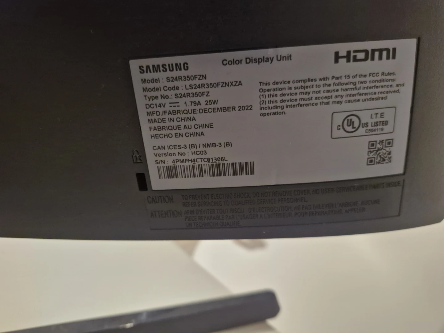 Samsung S24R350FZ 24" Monitor - photo 2