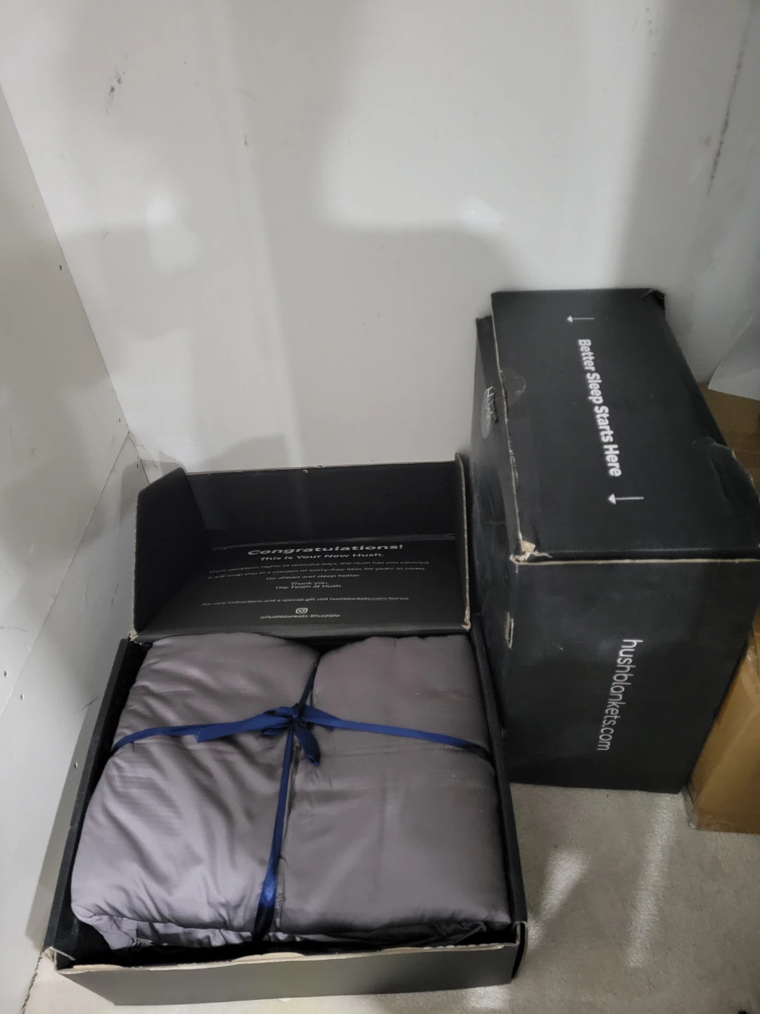 Hush Classic Weighted Blanket 35 lb King Gray. - photo 3