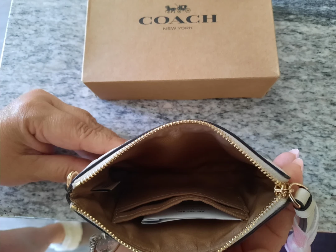 Coach Embossed Signature Wristlet with Box - photo 2