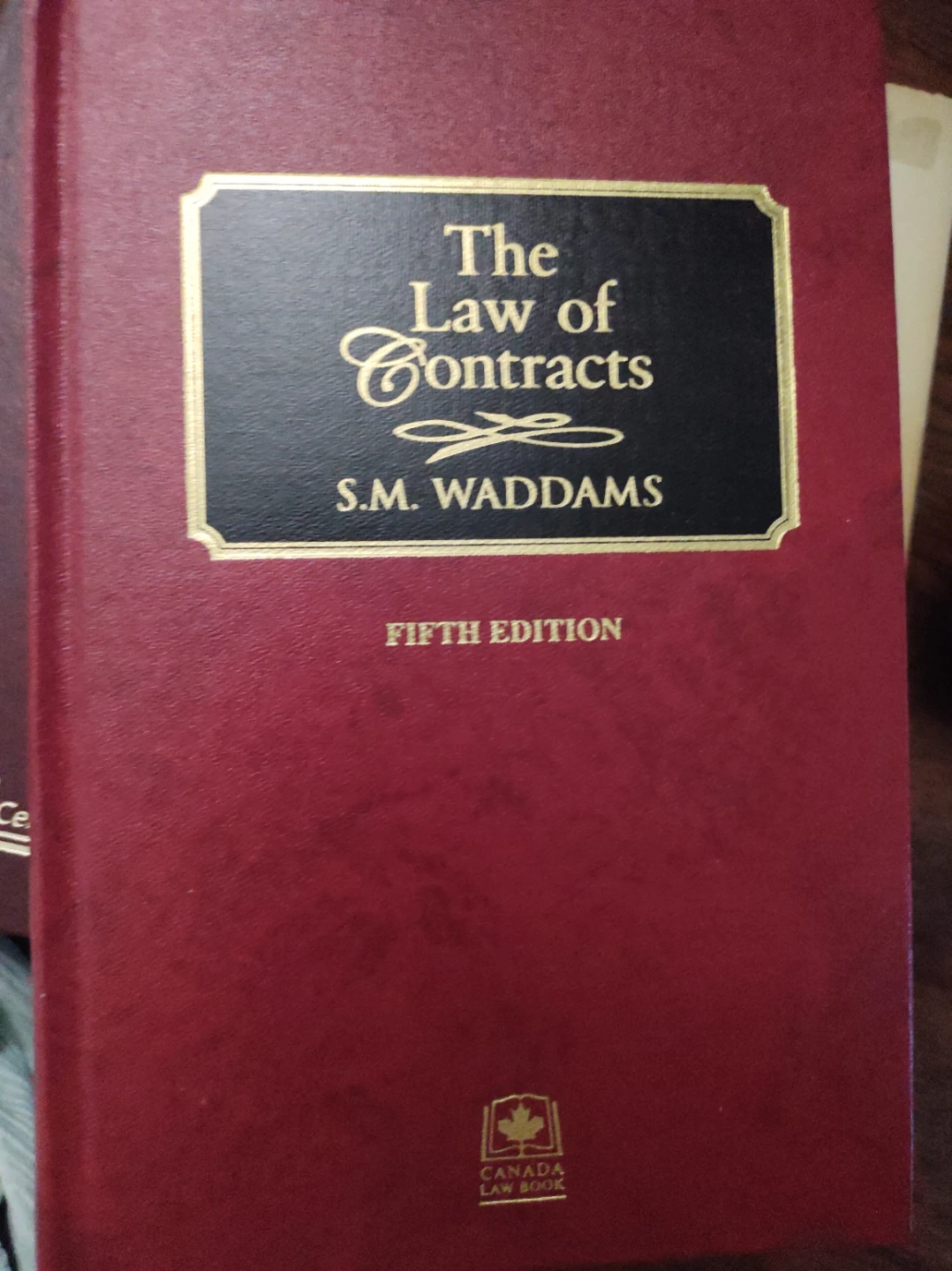 The Law of Contracts Fifth Edition by S.M. Waddams - photo 2