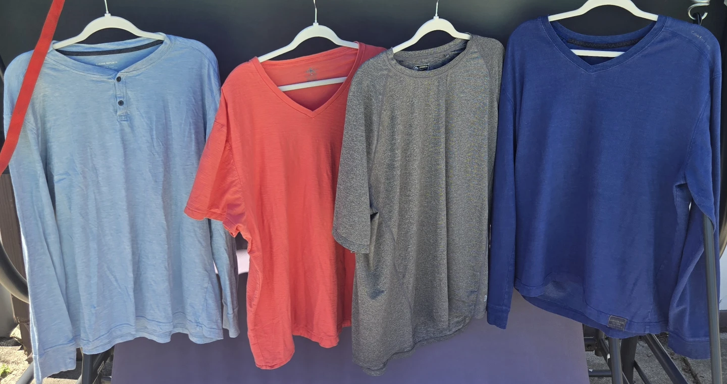 Men's Casual Shirts.Banana Republic, CK x 2 & Mondetta.XXL, 2XL.
