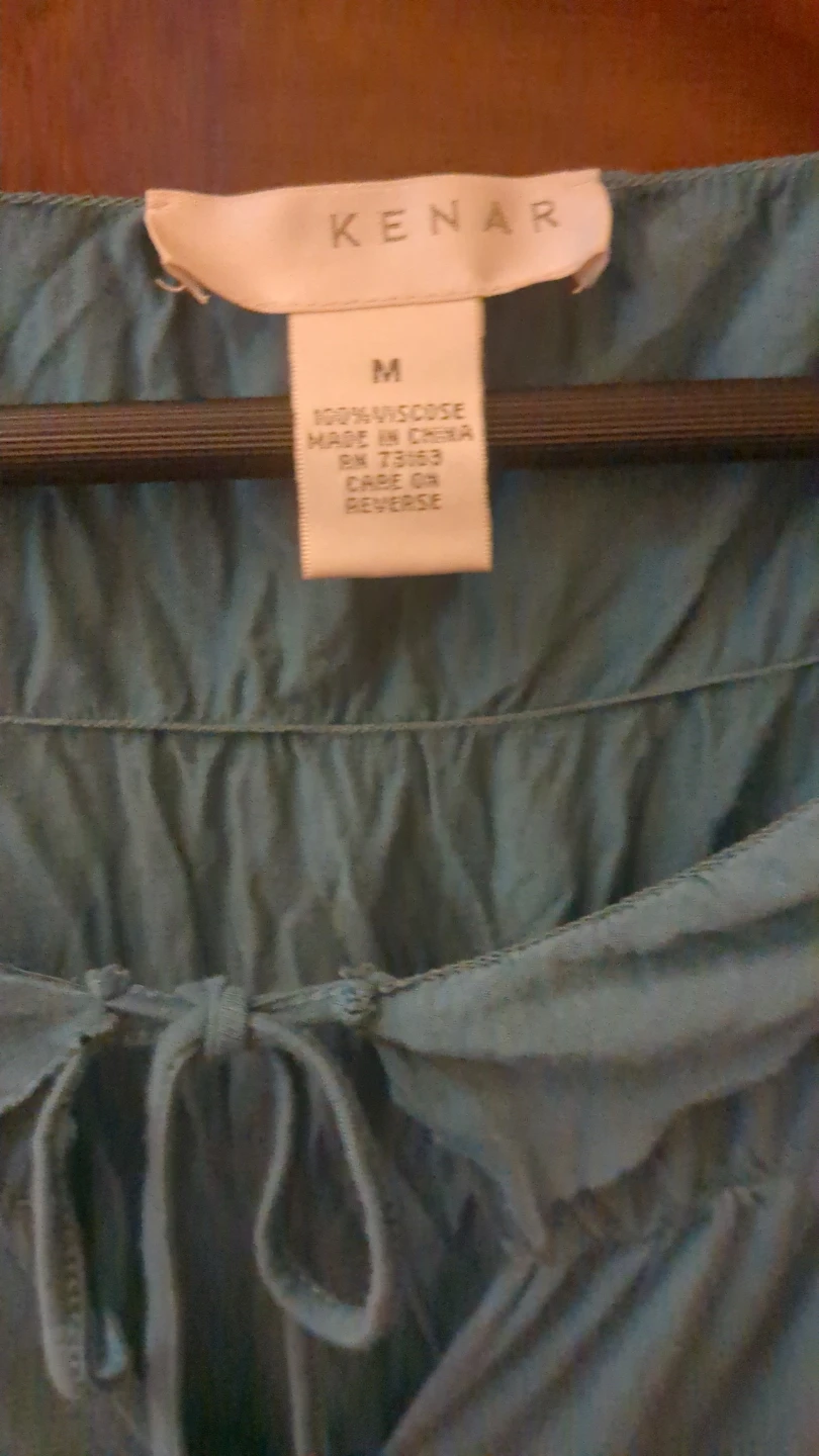 KENAR Blue Viscose Top - Size M - photo 2