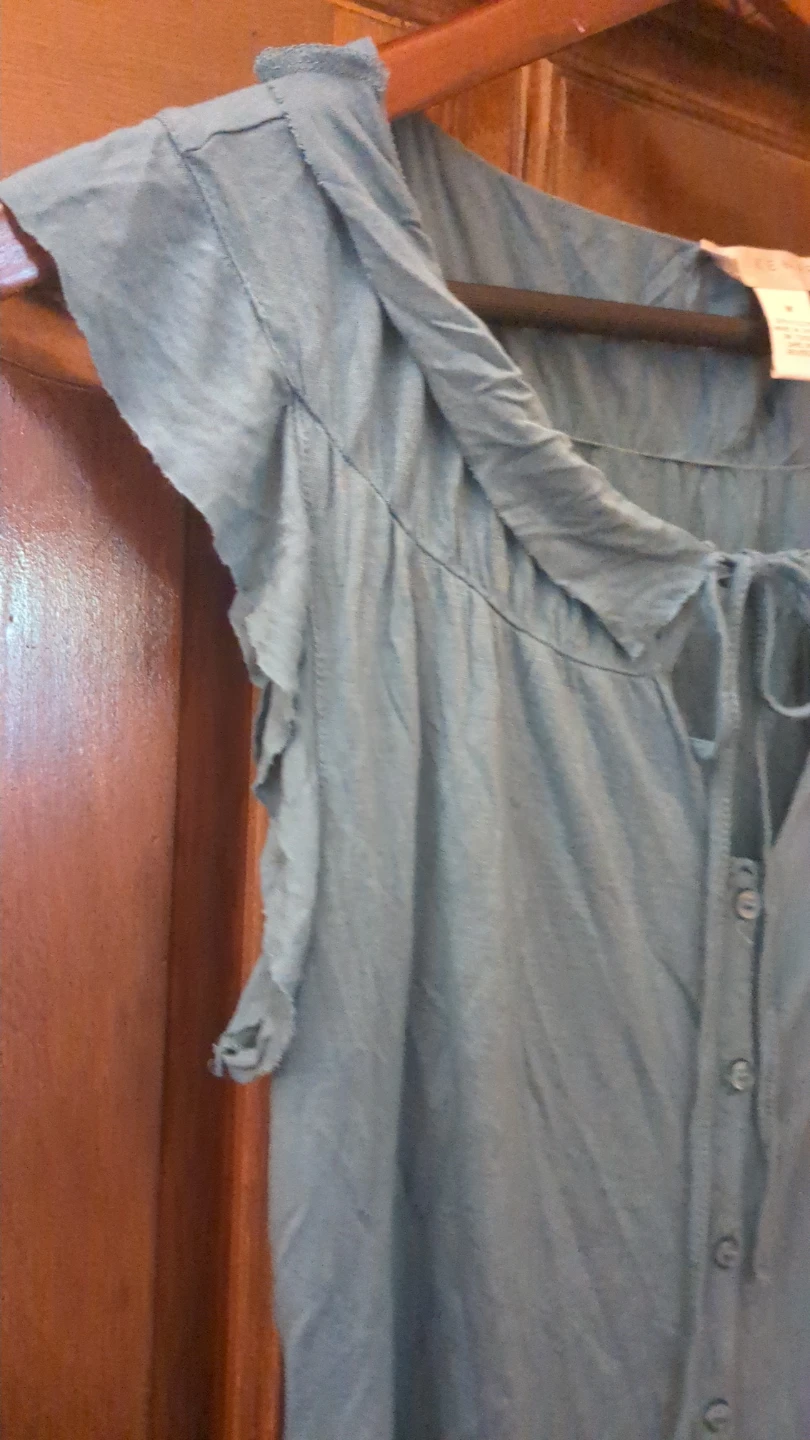KENAR Blue Viscose Top - Size M - photo 3