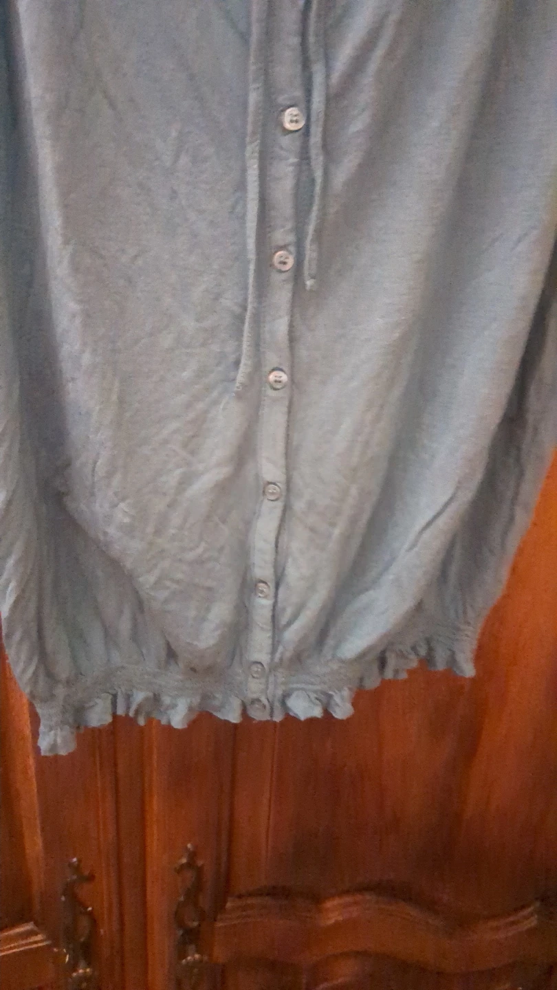 KENAR Blue Viscose Top - Size M - photo 5