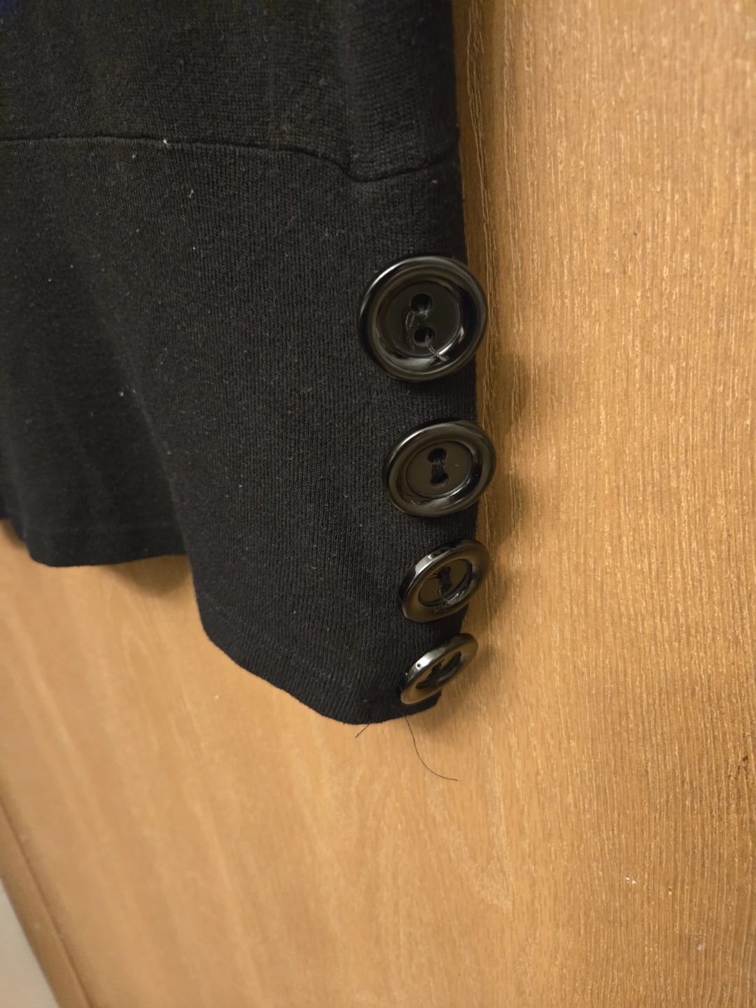 Black Button Detail Sweater Tunic - photo 2