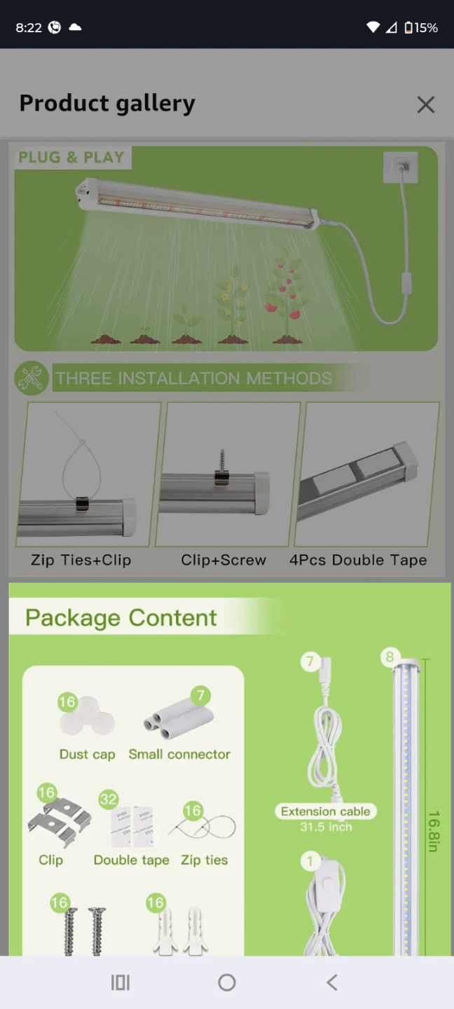 GYTF T5 LED Grow Light - White Full Spectrum Plant Light - photo 4